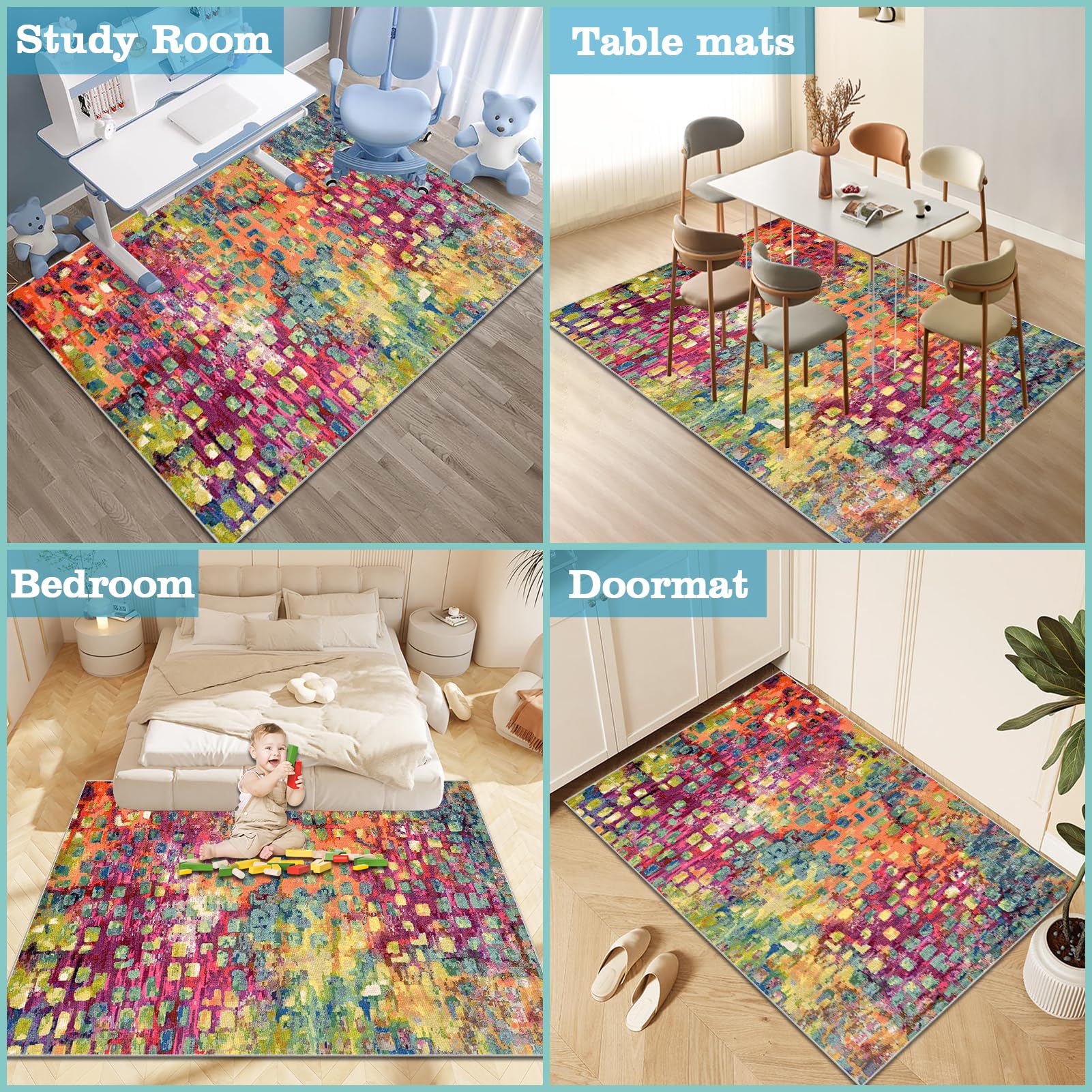 Bodenschutzmatte Stuhlunterlage für Gaming Stuhl & Bürostuhl Unterlage Schreibtischstuhl für Teppic Hartböden Schreibtischstuhl Unterlage Computerstuhl Teppiche für Parkett Hartböden 80 x 120 cm