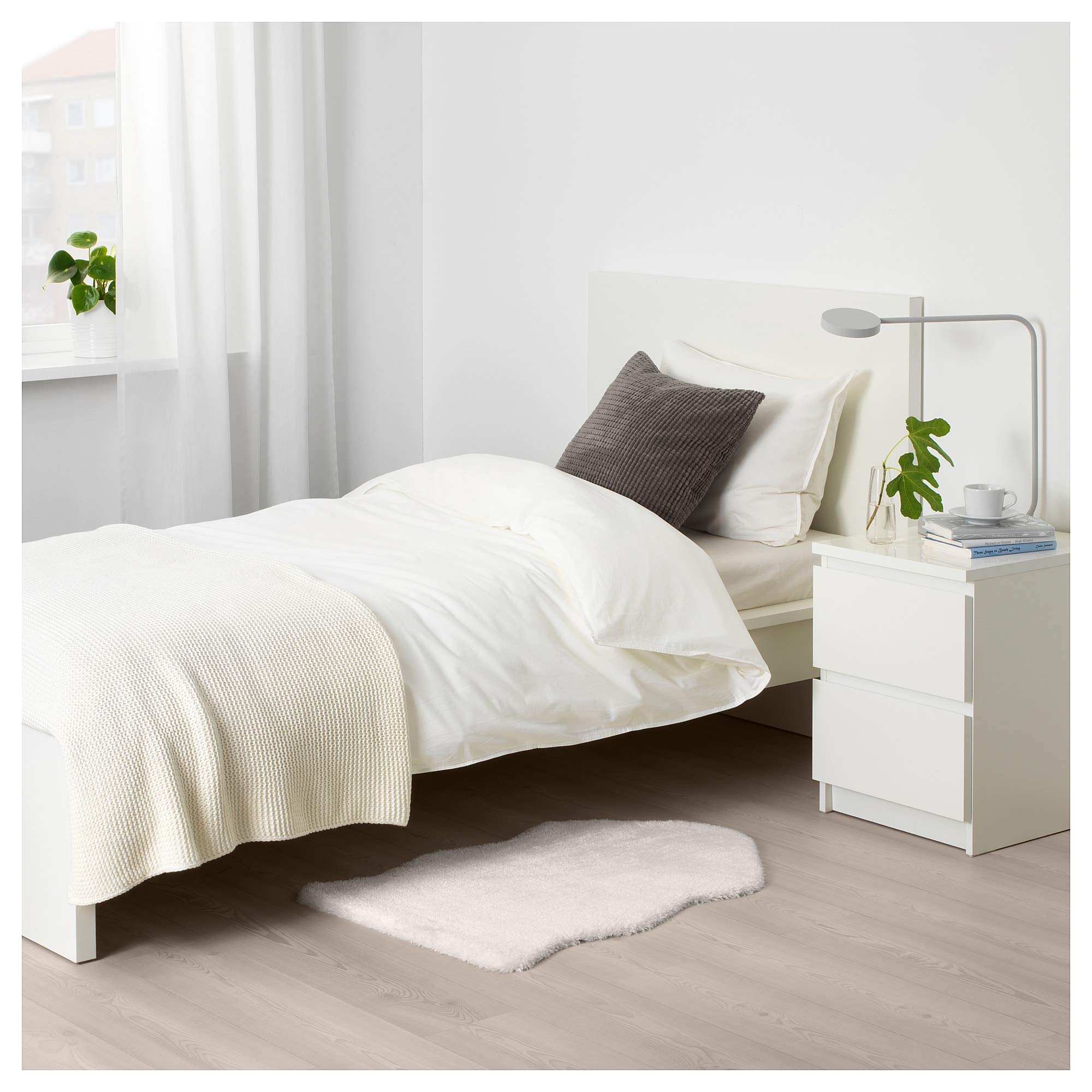 Ikea TOFTLUND Rug, White, 55x85 cm (1 ' 10"x2 ' 9")