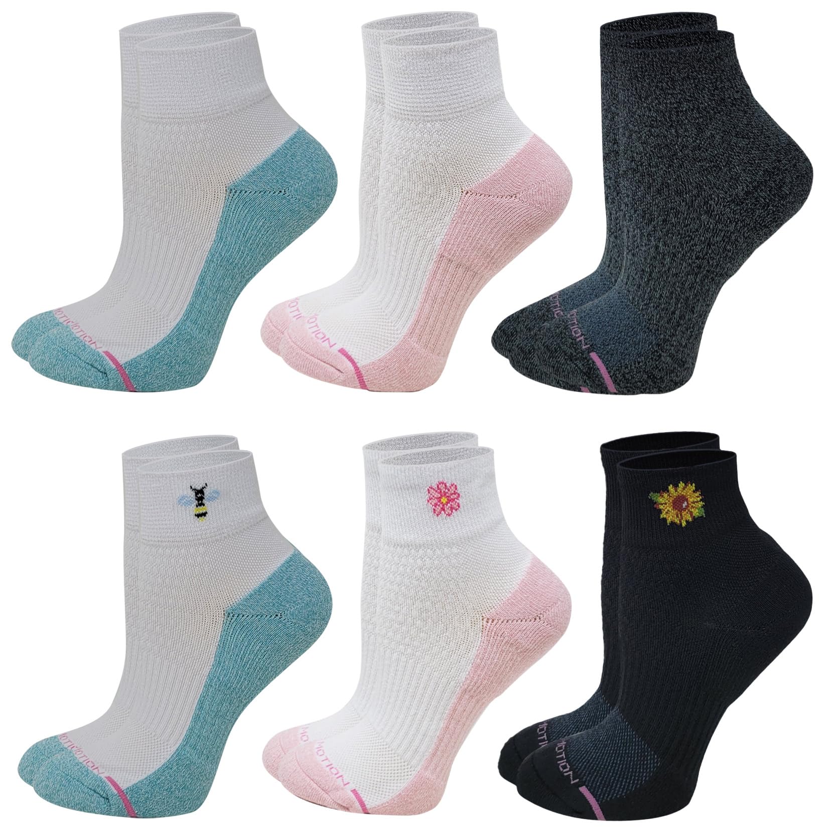 Dr. Motion Compression Quarter Socks