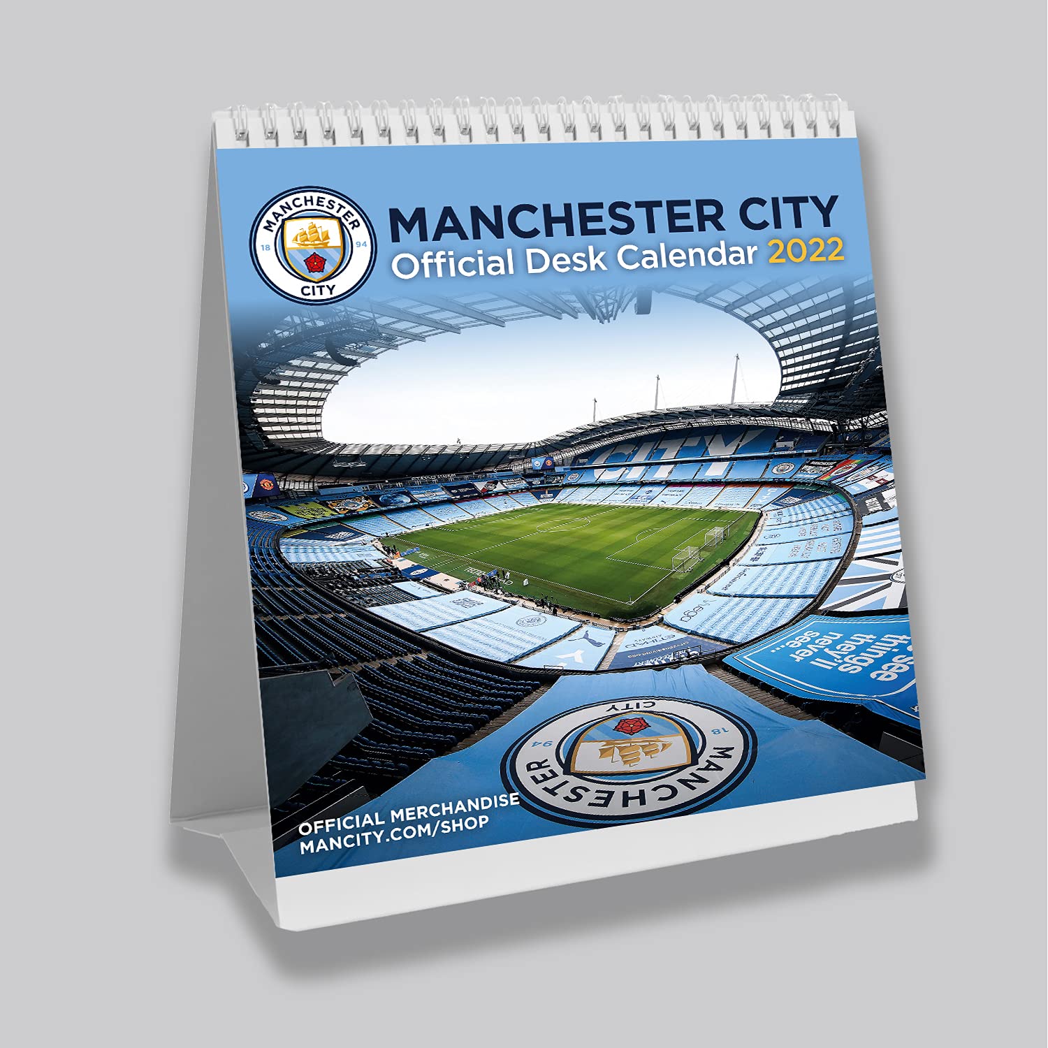 Danilo Promotions LTDOfficial Manchester City Football Club 2022 Desk Calendar - Month To View Desk Calendar (The Official Manchester City Desk Calendar)