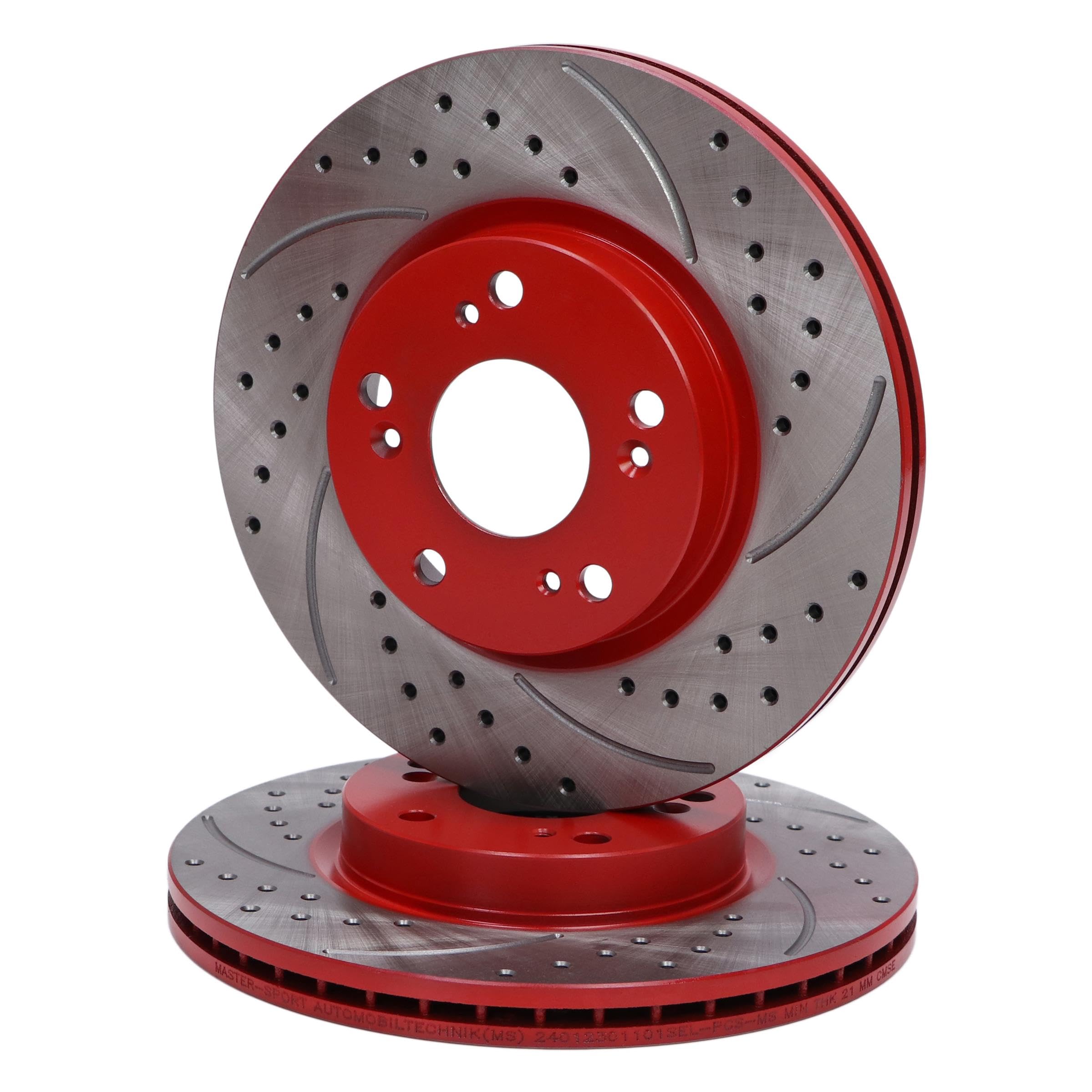Master-Sport 24012301101SE-SET-MS 2x Disques de frein avant compatibles avec la HONDA CIVIC IX A trois volumes, CIVIC VIII