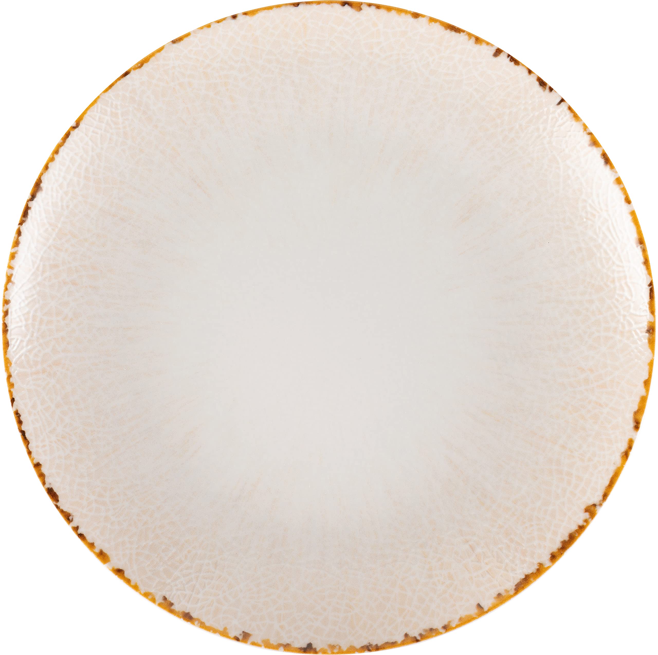 Hazel & Bos Juntos - Juego de platos (6 unidades, porcelana, 24 cm, artesanal, para postres y desayunos)