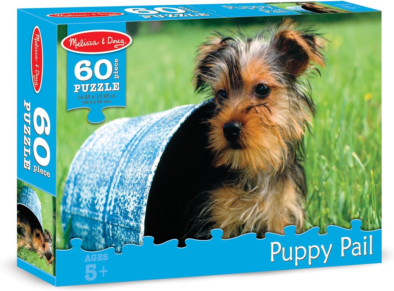 0060 pc Puppy Pail Cardboard Jigsaw