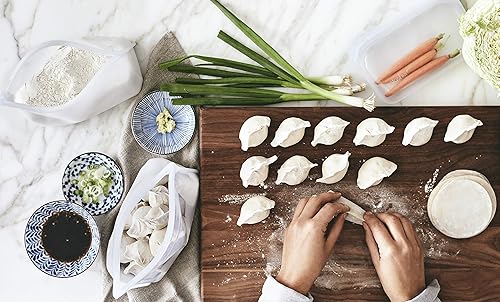 Miniatura 4 de Stasher Bolsa reutilizable de silicona platino de grado alimenticio para comer desdecocinar, congelar y almacenar, organizarviajar, 7.0 x 8.0 in1,65