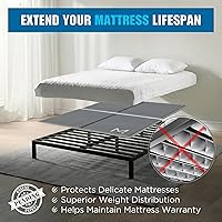 Vista 2 de Meliusly Tabla Bunkie de Servicio Pesado de 10mm Tamaño Full (54x75'') Diseño de Tabla de Cama de Perfil Bajo Patente Pendiente - Transpirable