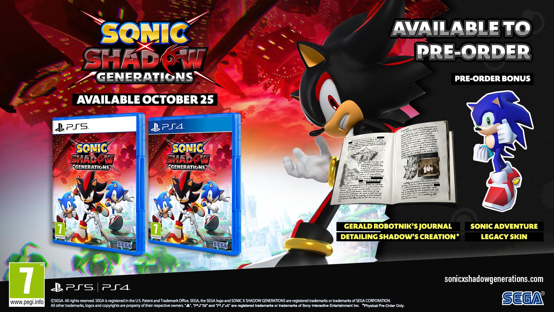 Sonic X Shadow Generations - Collector's Edition Per Sony PS5 - Sigillato