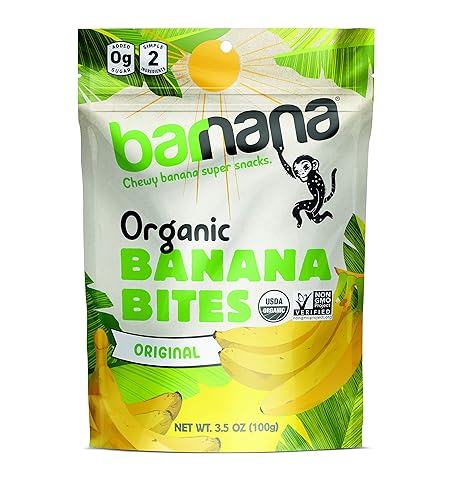 Barnana masticables orgánicos de plátano