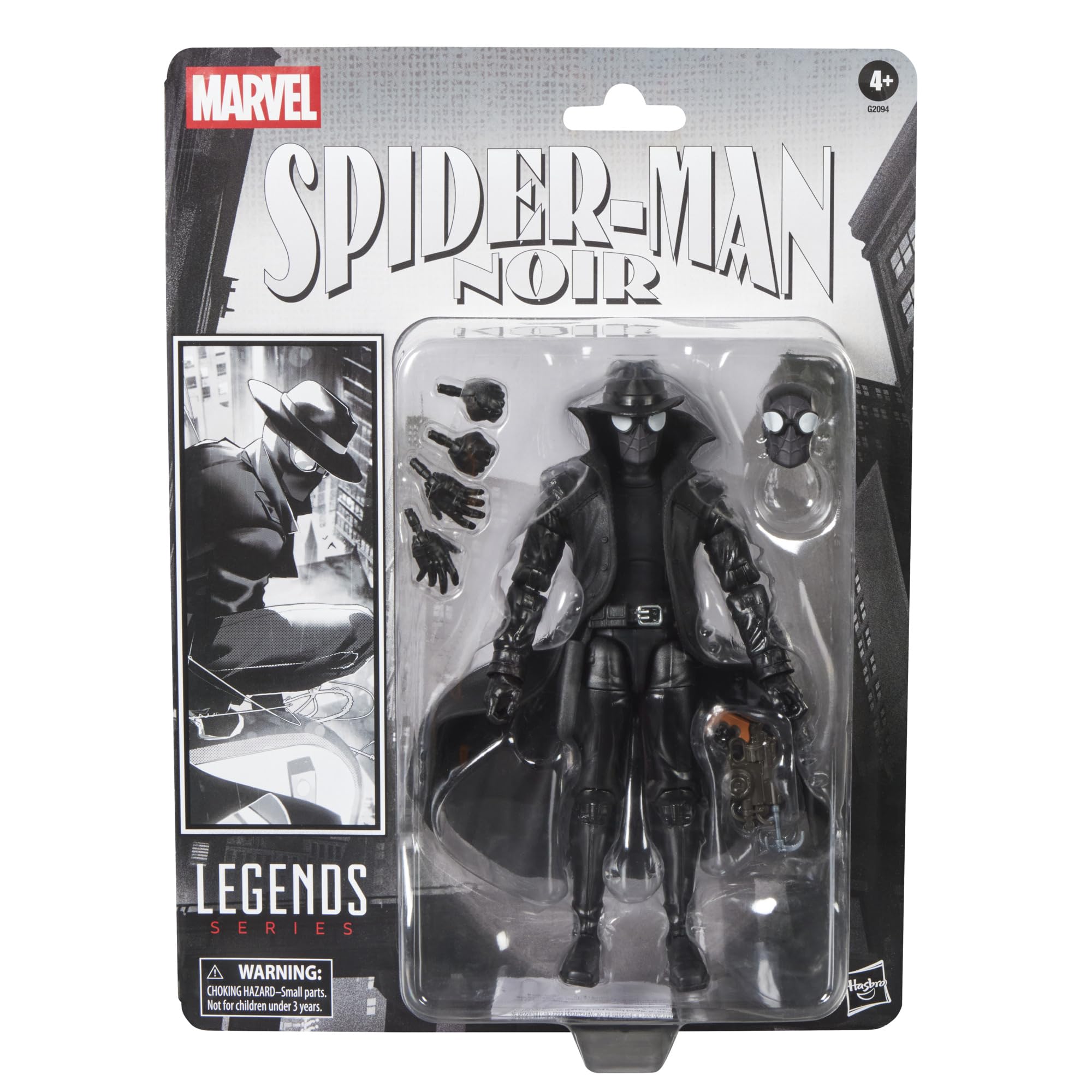 Marvel Legends Series Spider-Man Noir, Retro Cardback Spider-Man Comics Collectible 6-Inch Scale Action Figure (Amazon Exclusive)