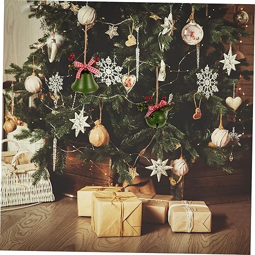 Miniatura 4 de BESPORTBLE Campanas de Navidad adornos para decoración del hogar para salas de casa bolas de árbol de Navidad, campanas de árbol de Navidad,