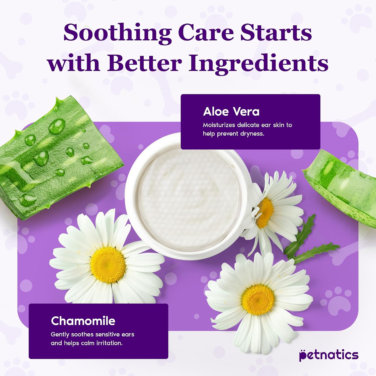 Gentle Guard Dog Ear Wipes with Aloe and Chamomile | Helps Remove Dirt & Wax Buildup | Dog Ear Cleaner Wipes | Alcohol-Free & Pet Safe | Pre-Soaked & Textured Pads | 100 Count 6 Pack image 3