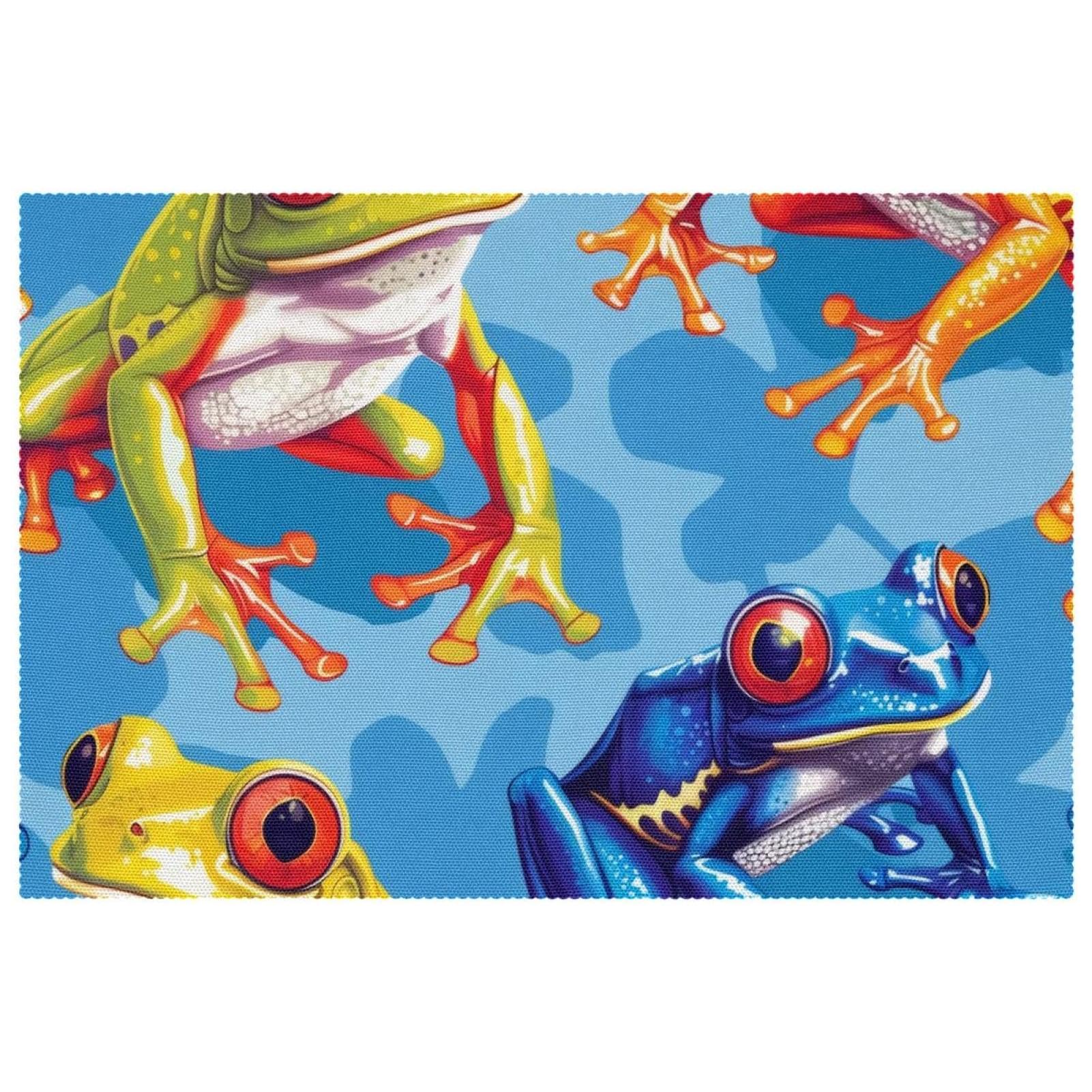 Sets de table grenouille antidérapants pour repas de cuisine et jardin