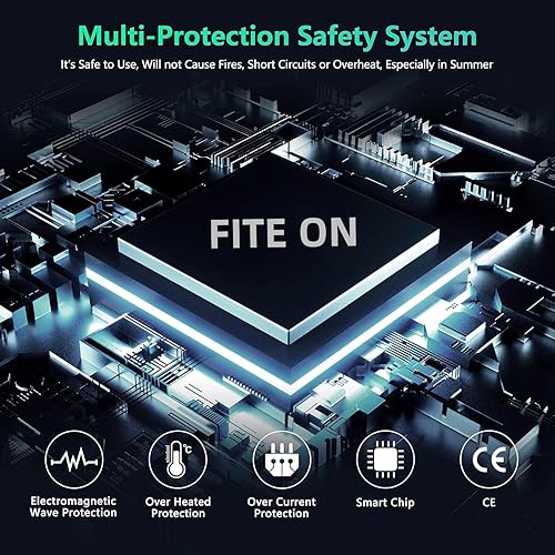 Miniatura 3 de FITE ON Adaptador de fuente de alimentación AC 100-240V a DC 12V 3A 36W Cable cargador de repuesto para VILTROX Kit de luz de estudio Anillo de luz