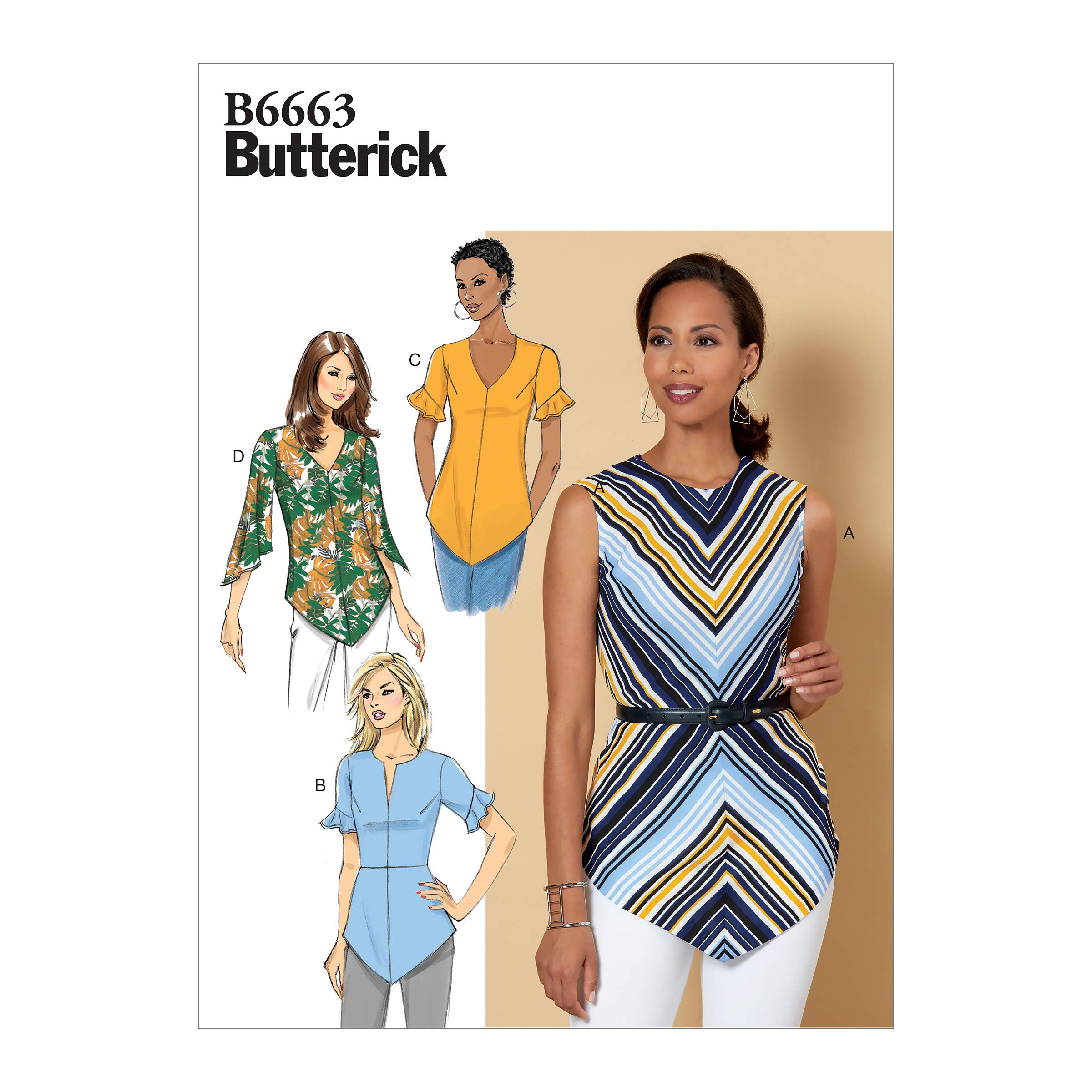 Butterick Pattern B6663A5 Misses' Top