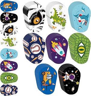 Siifert 80 Pack Latex-Free Eye Patches for Kids - Cute Designs for Lazy Eye Amblyopia, Toddler Boys Girls, Light Blocking