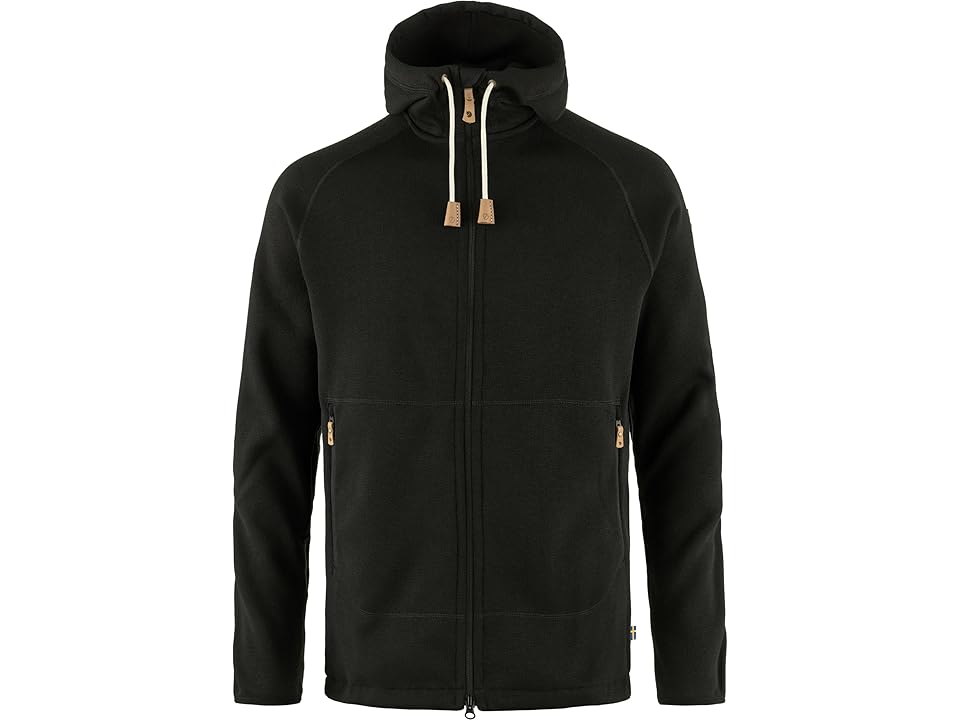 Fjallraven Ovik Fleece Hoodie (Black) Men's Sweatshirt