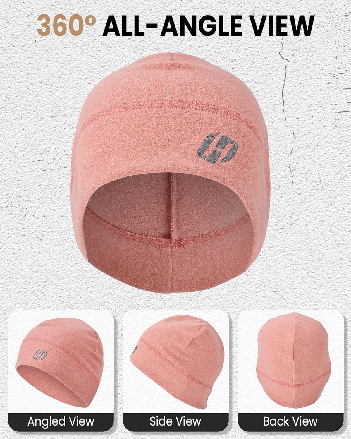 Thermal Running Hat - Men's Skull Cap Cycling Cap Under Helmet for Winter - Image 4