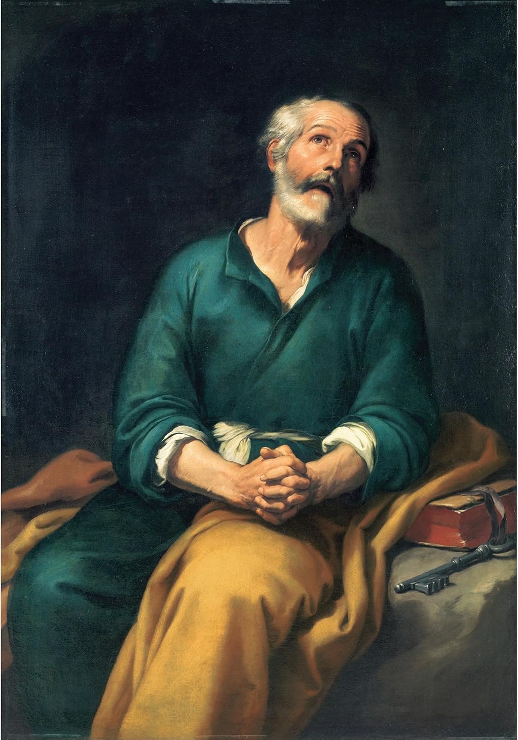 ArtDirect Saint Peter in Tears (1650-1655) Unframed Art Print Giclee Poster by Bartolomé Estebán Murillo - Ready for Framing with Customization Sizes 7x10, 10x14, 14x20, 24x34, 33x48 and 42x60 inches