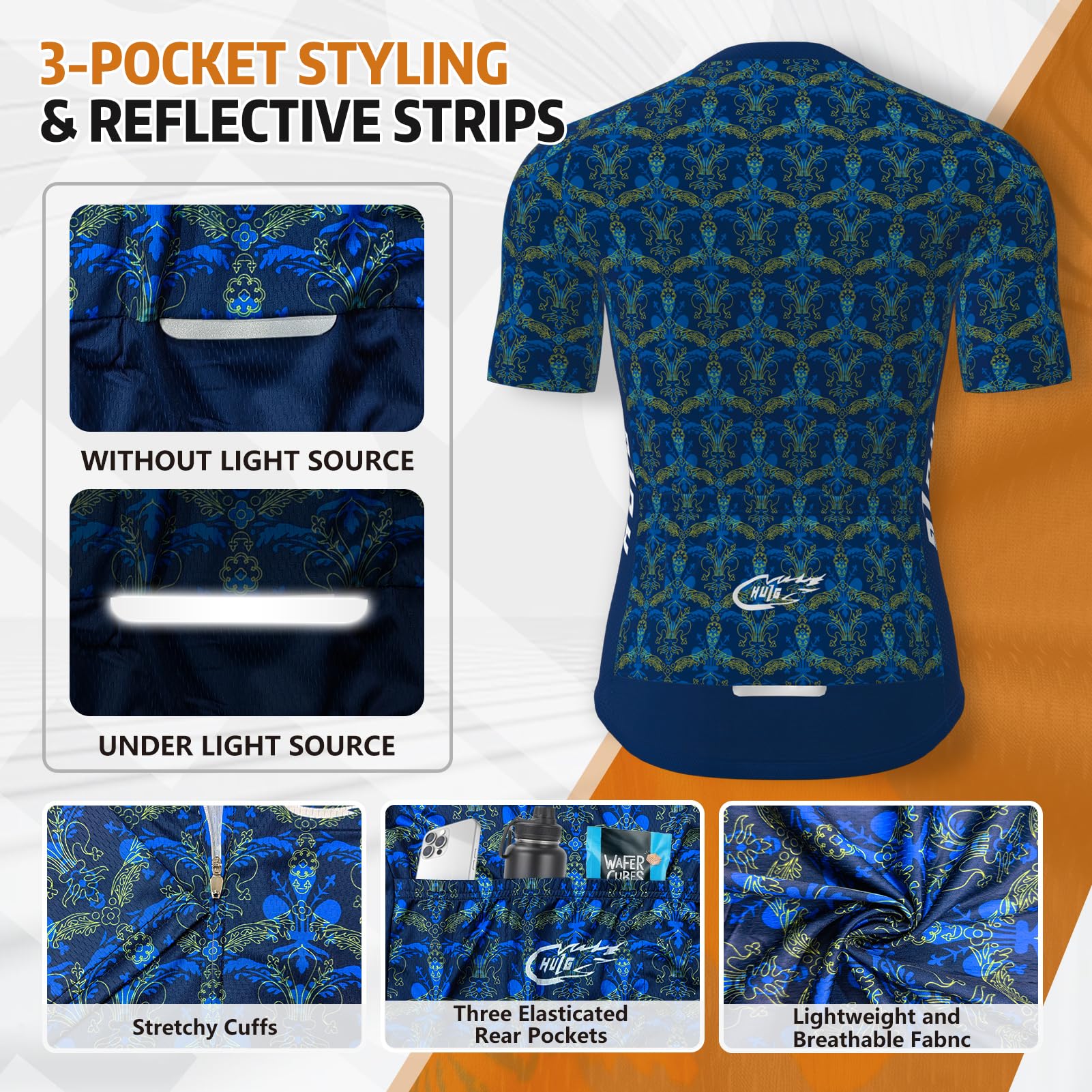 Maillot Ciclismo Hombre - Top Ciclismo Verano Manga Corta,Maillot Ciclismo Montaña MTB Transpirable Secado Rápido,Mono Profesional Ciclismo Carretera y Montaña