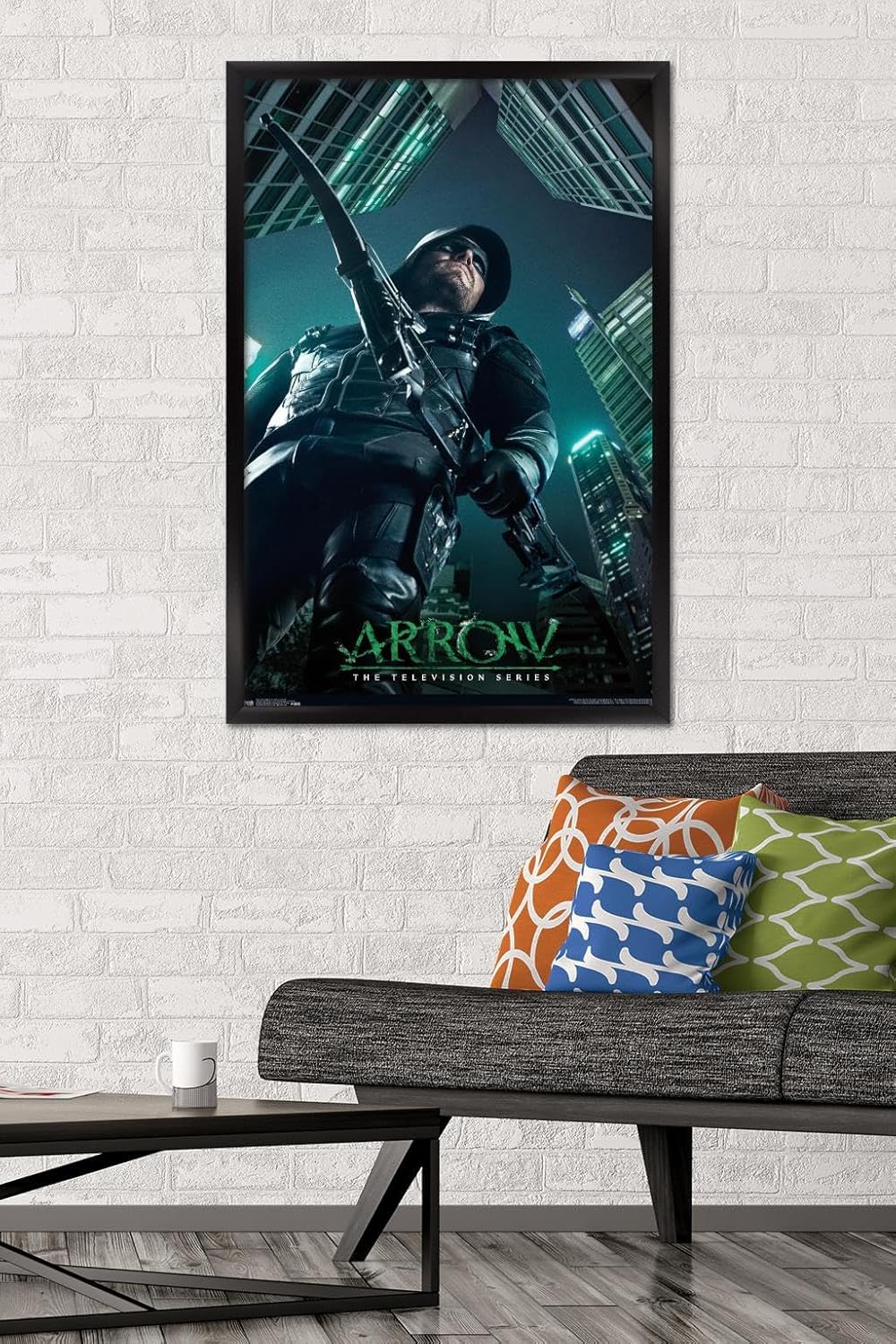 Trends International DC Comics TV - Arrow - Key Art Wall Poster, 22.375" x 34", Black Framed Version