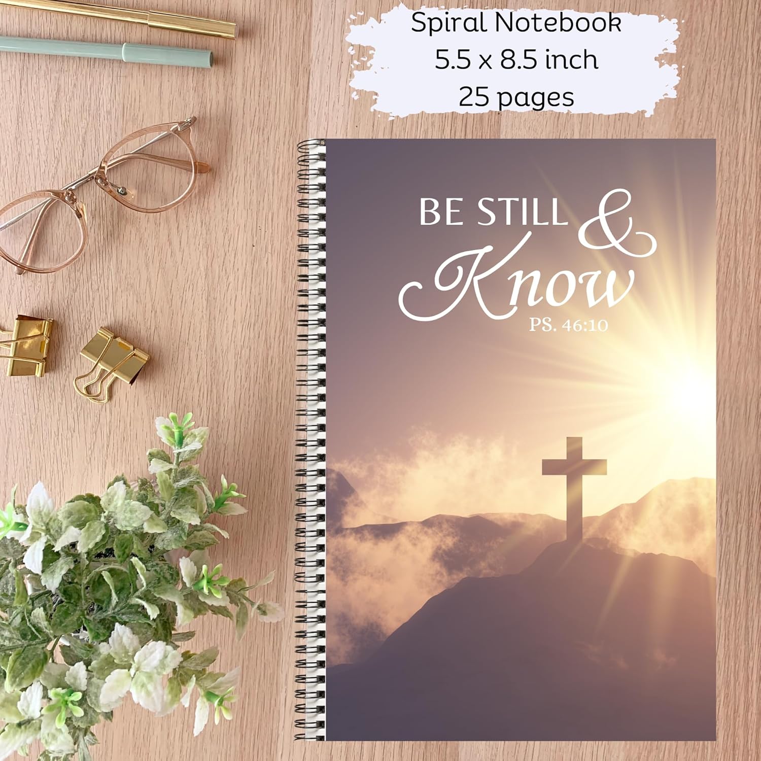 Christian Gifts for Women – Be Still and Know Faith Gift Box with Bible Verse Blanket, Journal, Bookmark & Tumbler – Inspirational Religious Gift Set for Encouragement, Recovery, Comfort (Rose)
