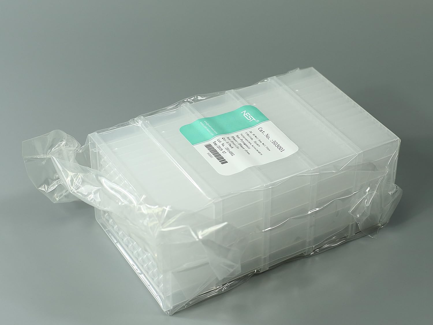 Nest Scientific 503501 96-Well Deep Well Plate, V-Bottom, Square, Sterile, 2 mL, 5 per Pack, 50 per Case (Pack of 50)