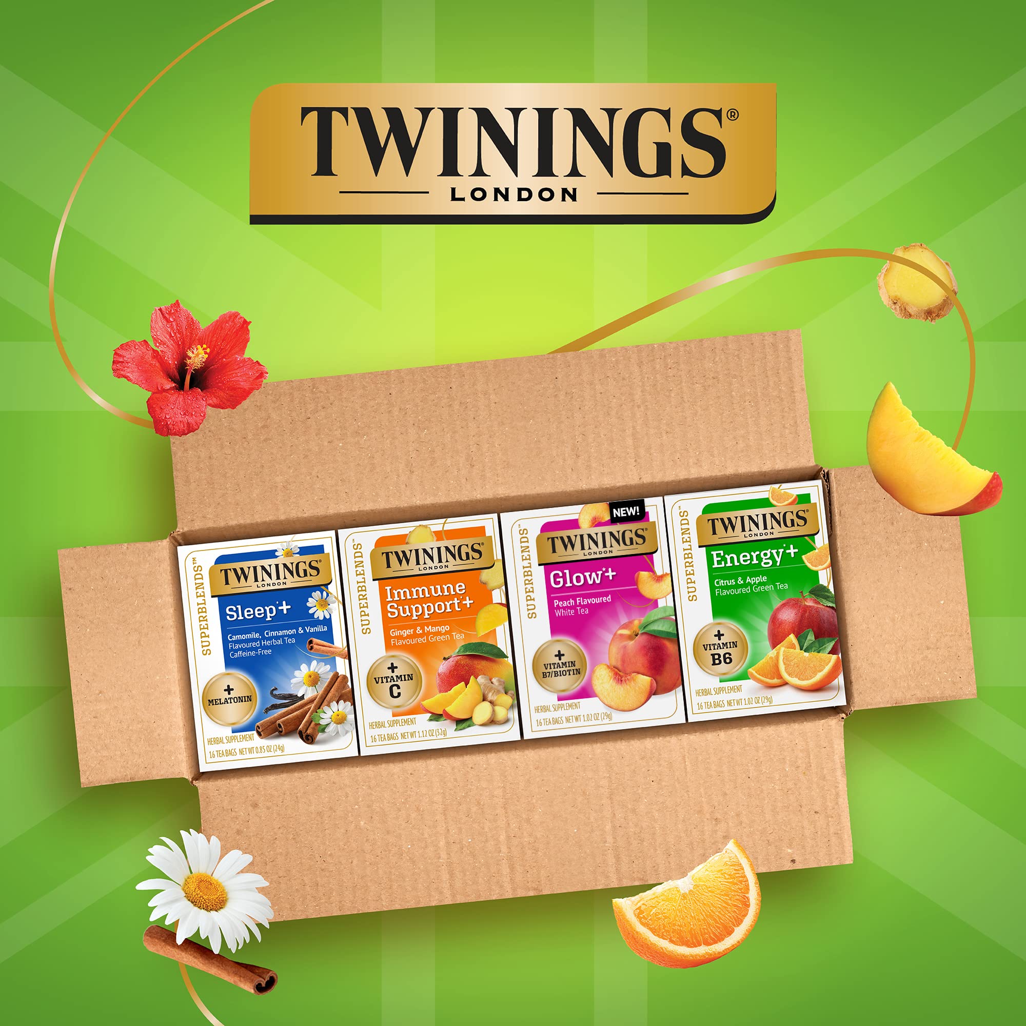 Snapklik.com : Twinings Superblends Teas, Flavoured Herbal, Variety ...