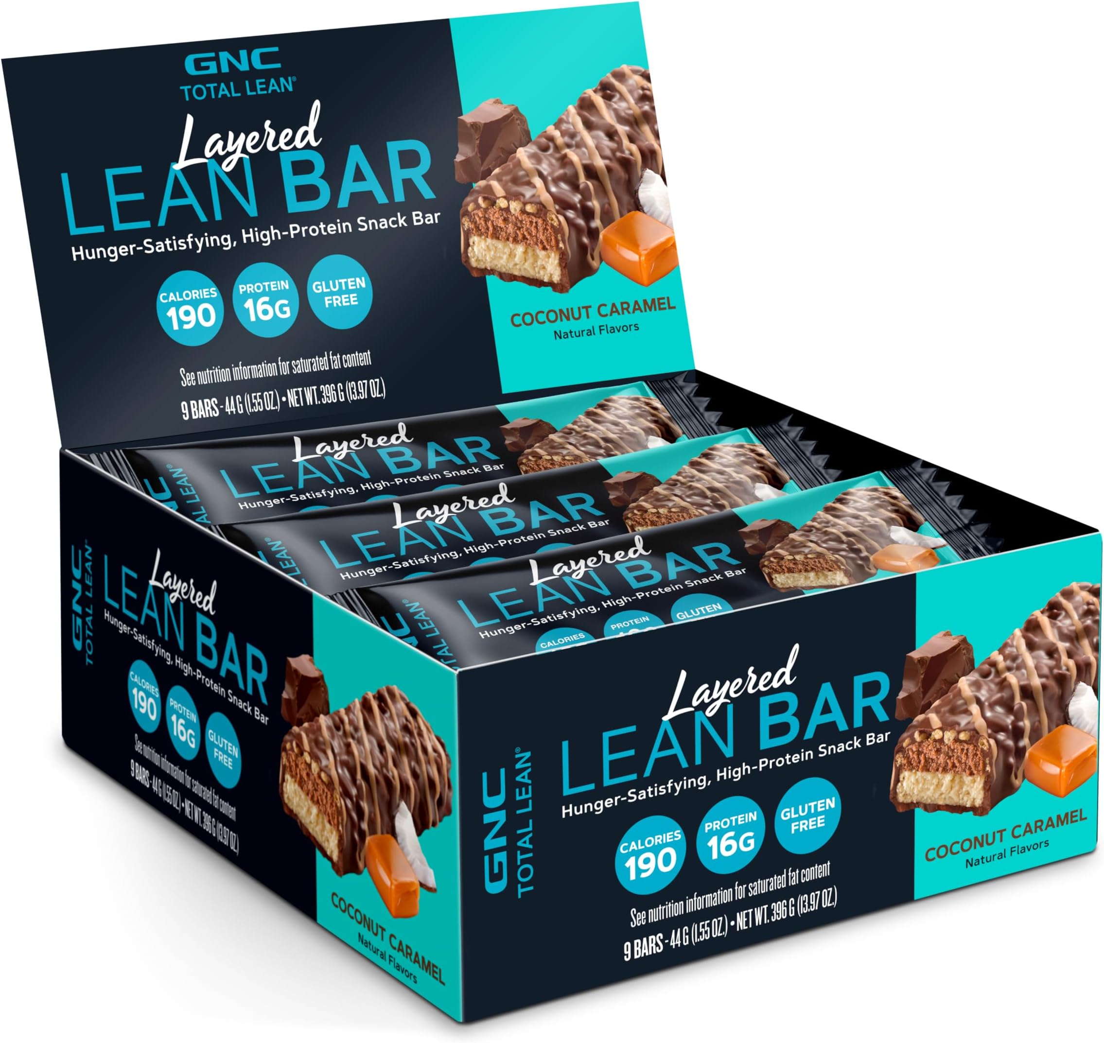 Total Lean Layered Lean Bar - Coconut Caramel (9 Bars)