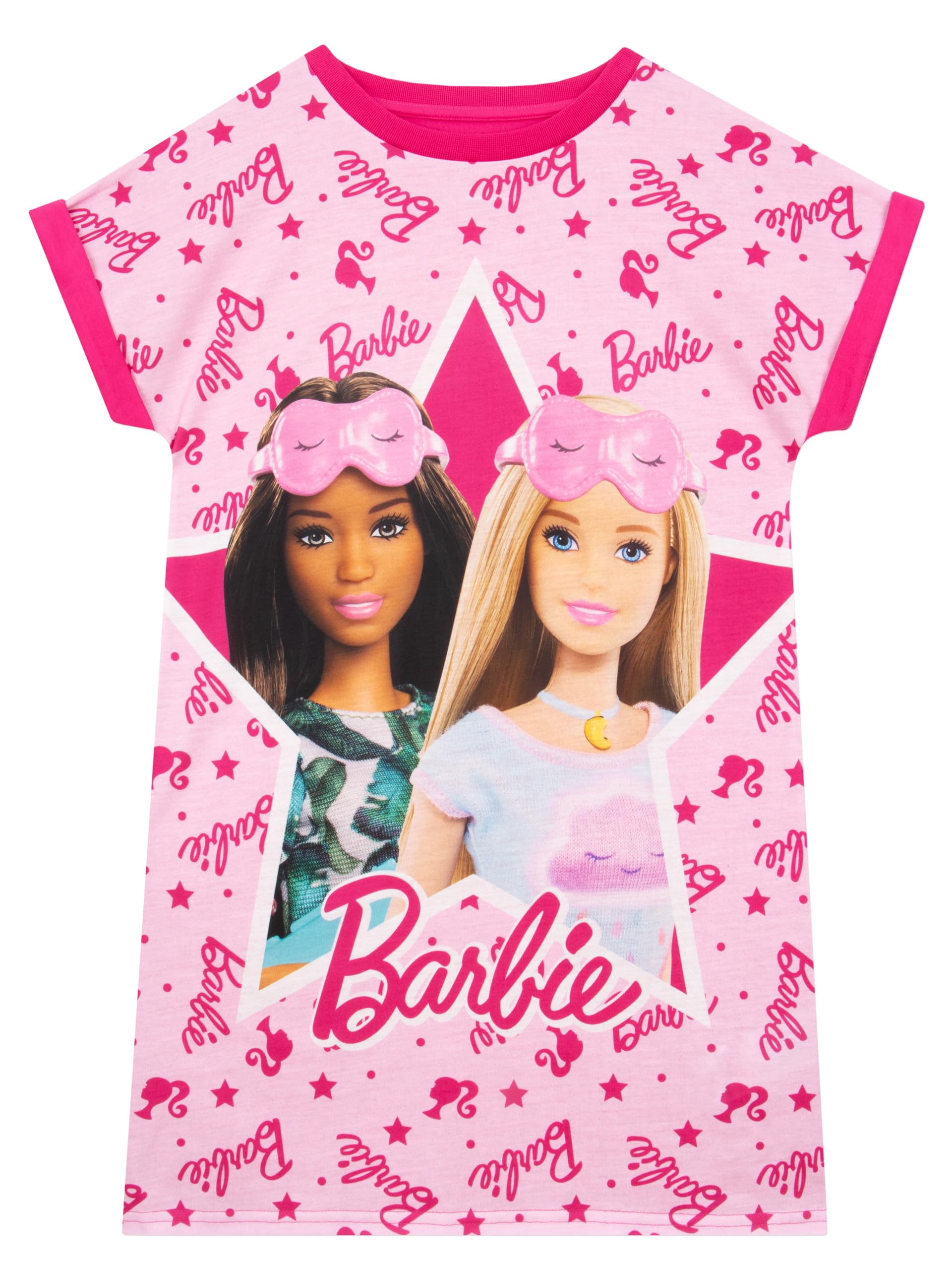 Barbie Girls Pink Nightdress | Nightdress | Fashionista Nightie | | 9-10 Years