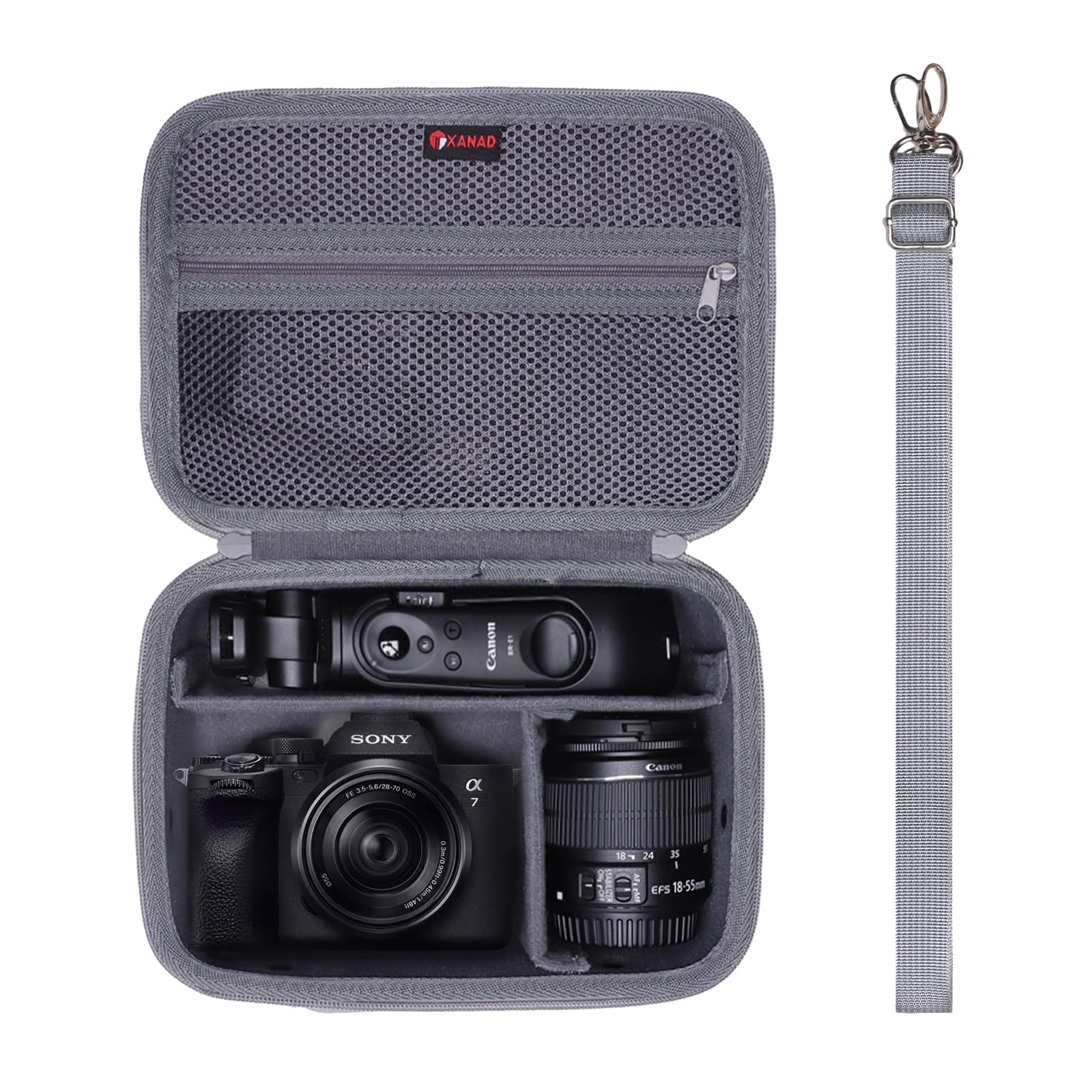 XANAD Camera Case Compatible with Canon EOS Rebel T7/R100/R50/R6 MarkII/R50 V/R8/R10/R6 MarkIII/R5 Mark II/RP/R7/5D MarkIV/R5 Canon Sony Panasonic