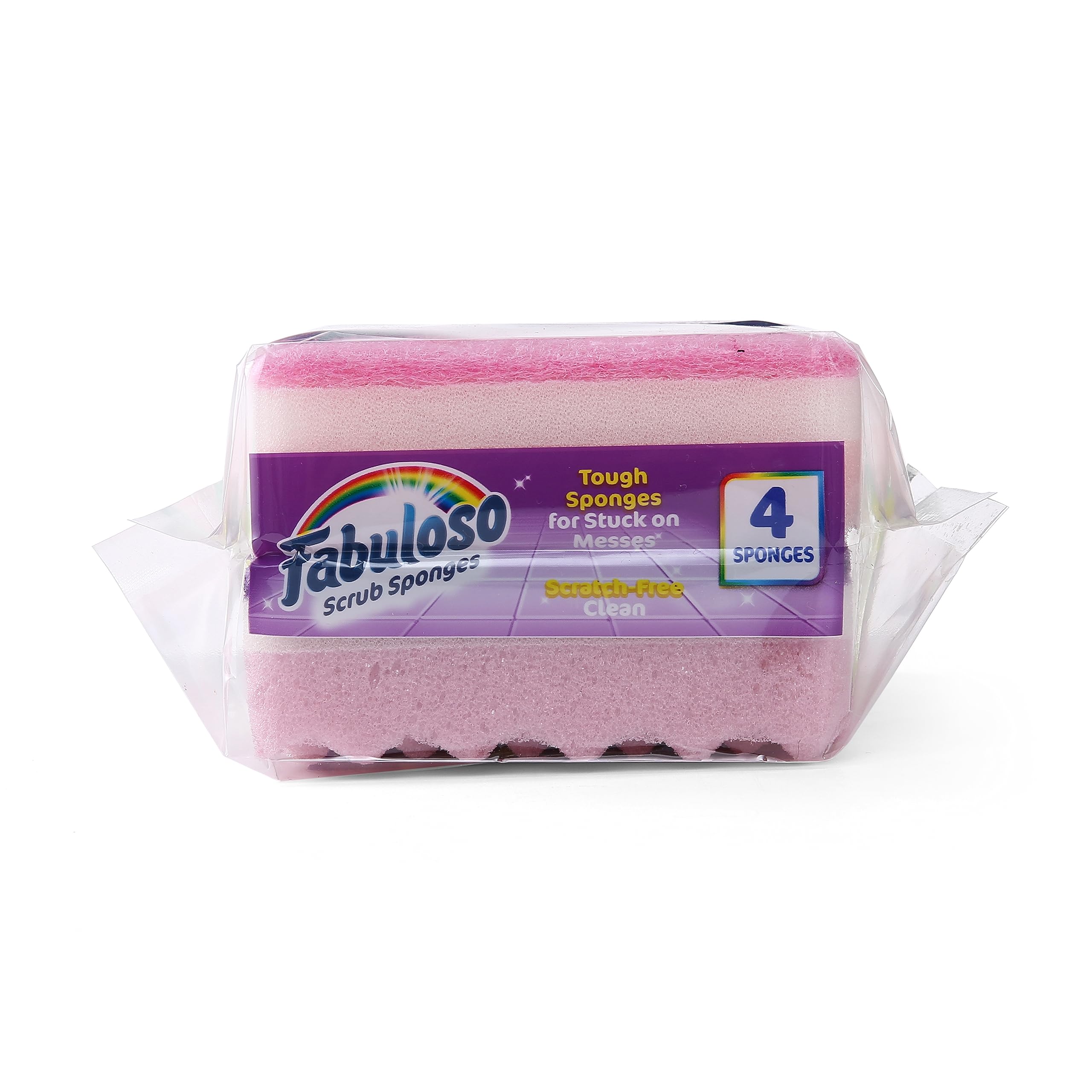 Fabuloso Spugne, arcobaleno, 4 pezzi (confezione da 2)