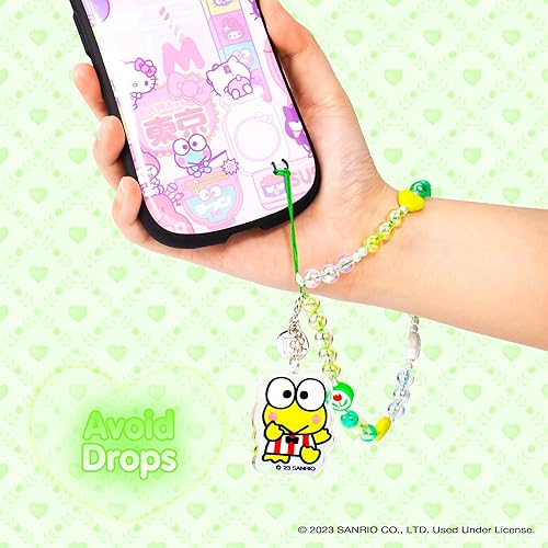 Miniatura 6 de iFace Keroppi - Correa de cuentas + funda de primera clase para iPhone 14 Pro Max (Hello Kitty y amigos - Kawaii Arcade)