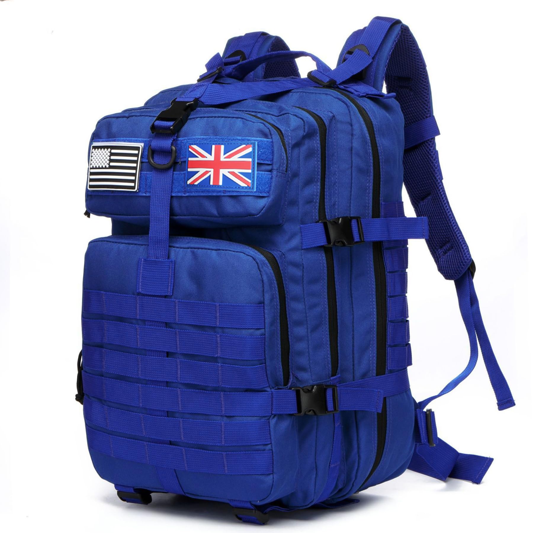 Thuram 50L Durable Nylon Waterproof Fishing Hunting Backpack Outdoor Military Rucksacks Tactical Sports Camping Hiking Bags (Blue) โ image 1