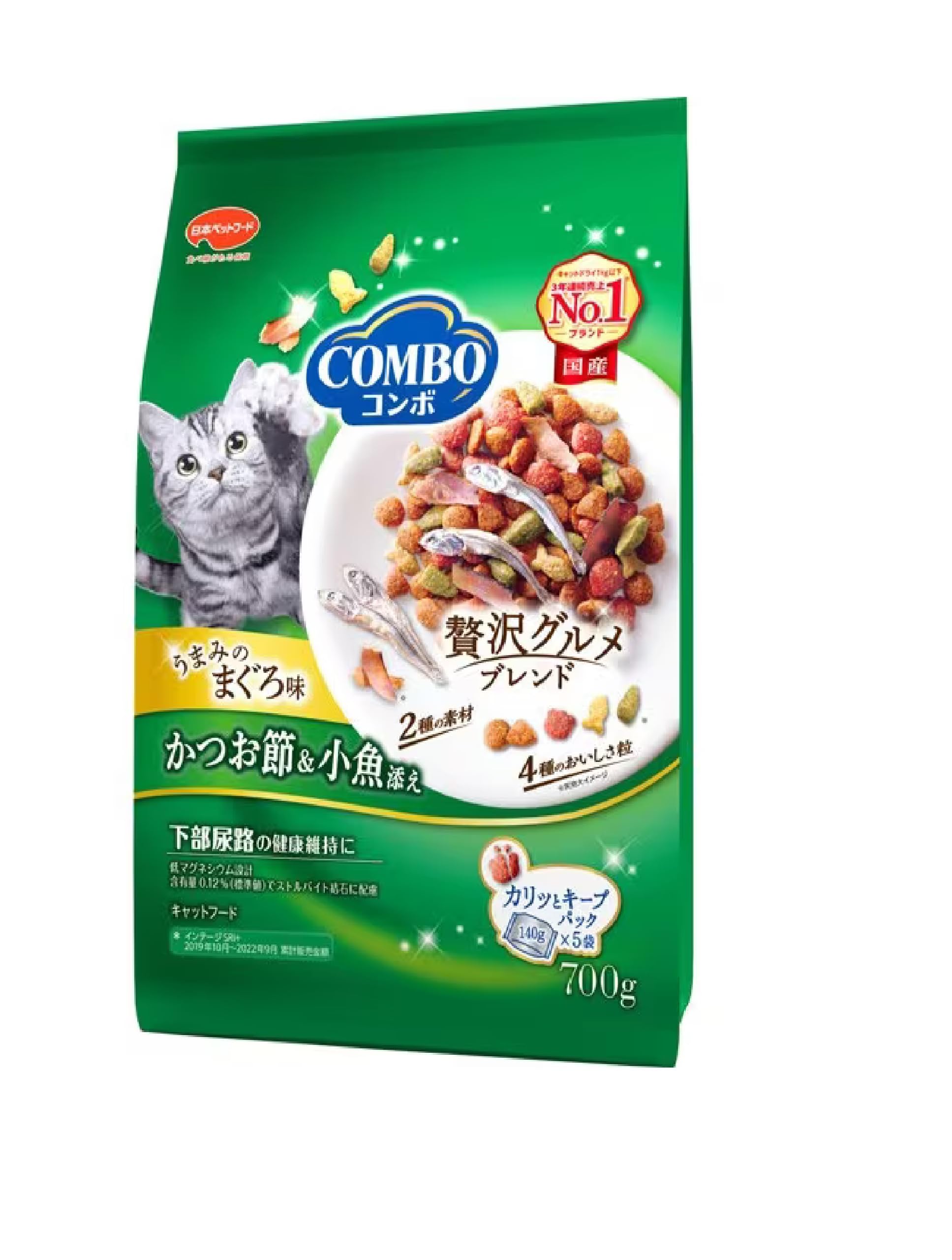 日本ペット　コンボ　キャット　まぐろ味・かつお節・小魚添え コンボ キャット まぐろ味・かつお節・小魚添え 700g