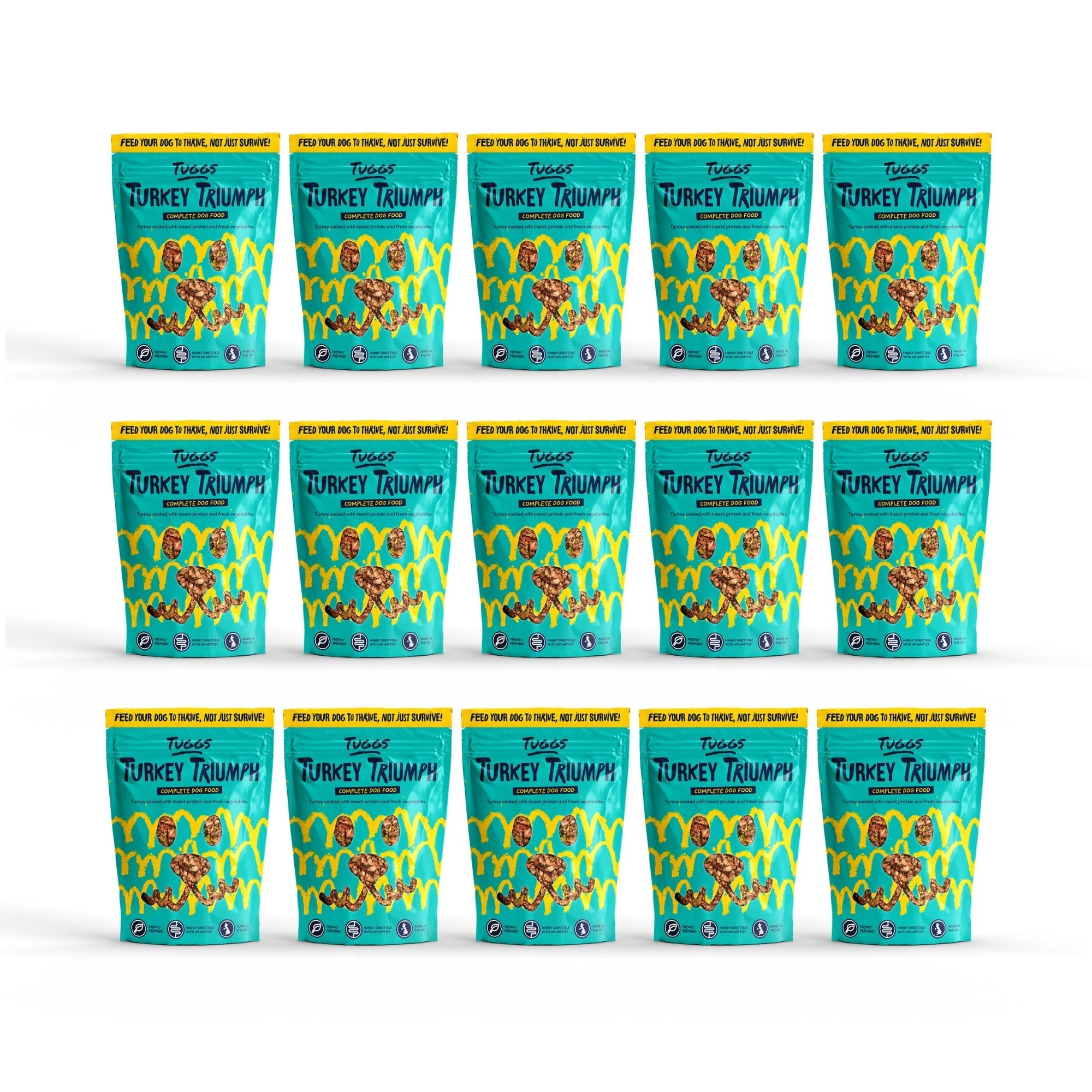 Tuggs Gently Cooked Dog Food – Turkey – Pack of 15 × 700g – Grain-Free, Fresh Natural Ingredients