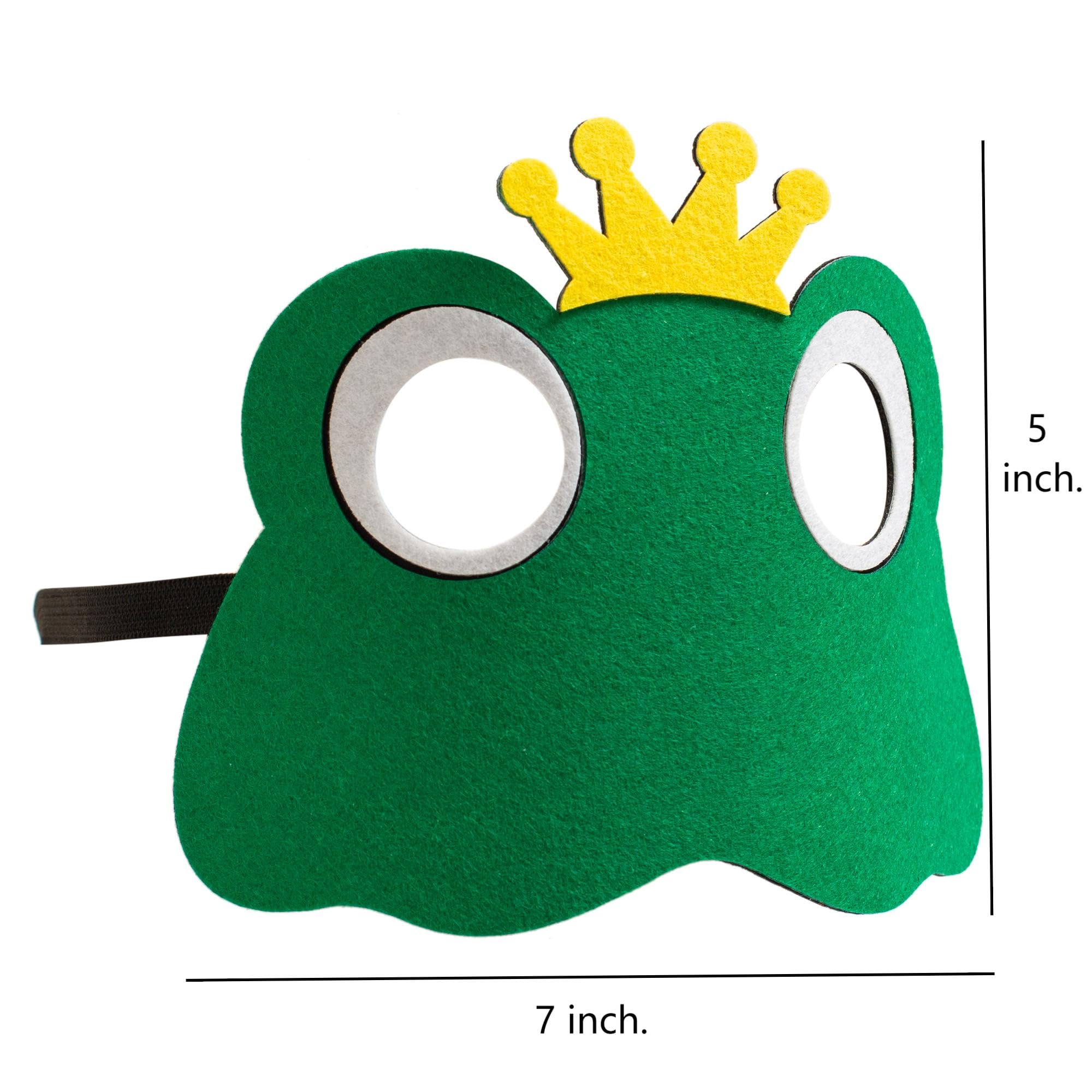 INF-STAR Princess and the Frog Felt Mask Set (4 Pcs) - Fairy Tale Role Play Masks for Kids | Frog Prince & Princess Storytelling, Creative Learning, Party Favors & Costumes for Toddlers - Image 5