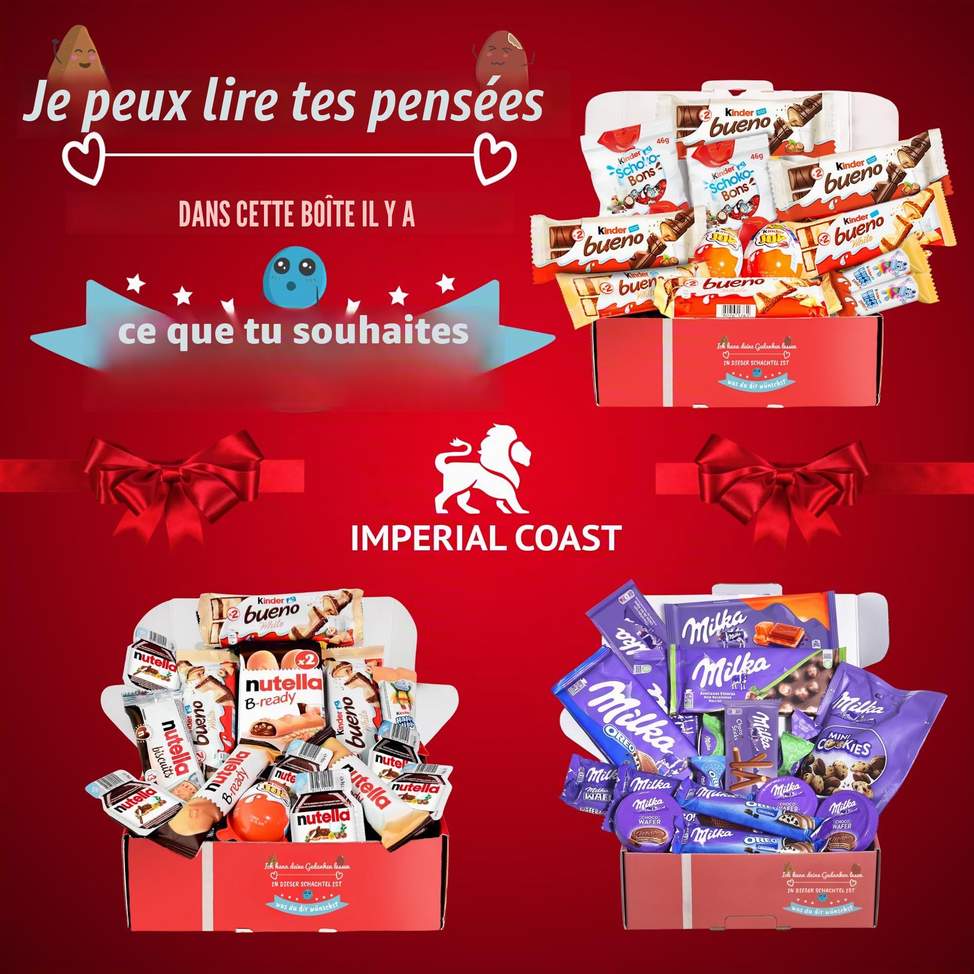Schokolade Geschenkbox I Originelles Geschenk für Geburtstage, Kinder, Partner - Schokolade Box (Mix)