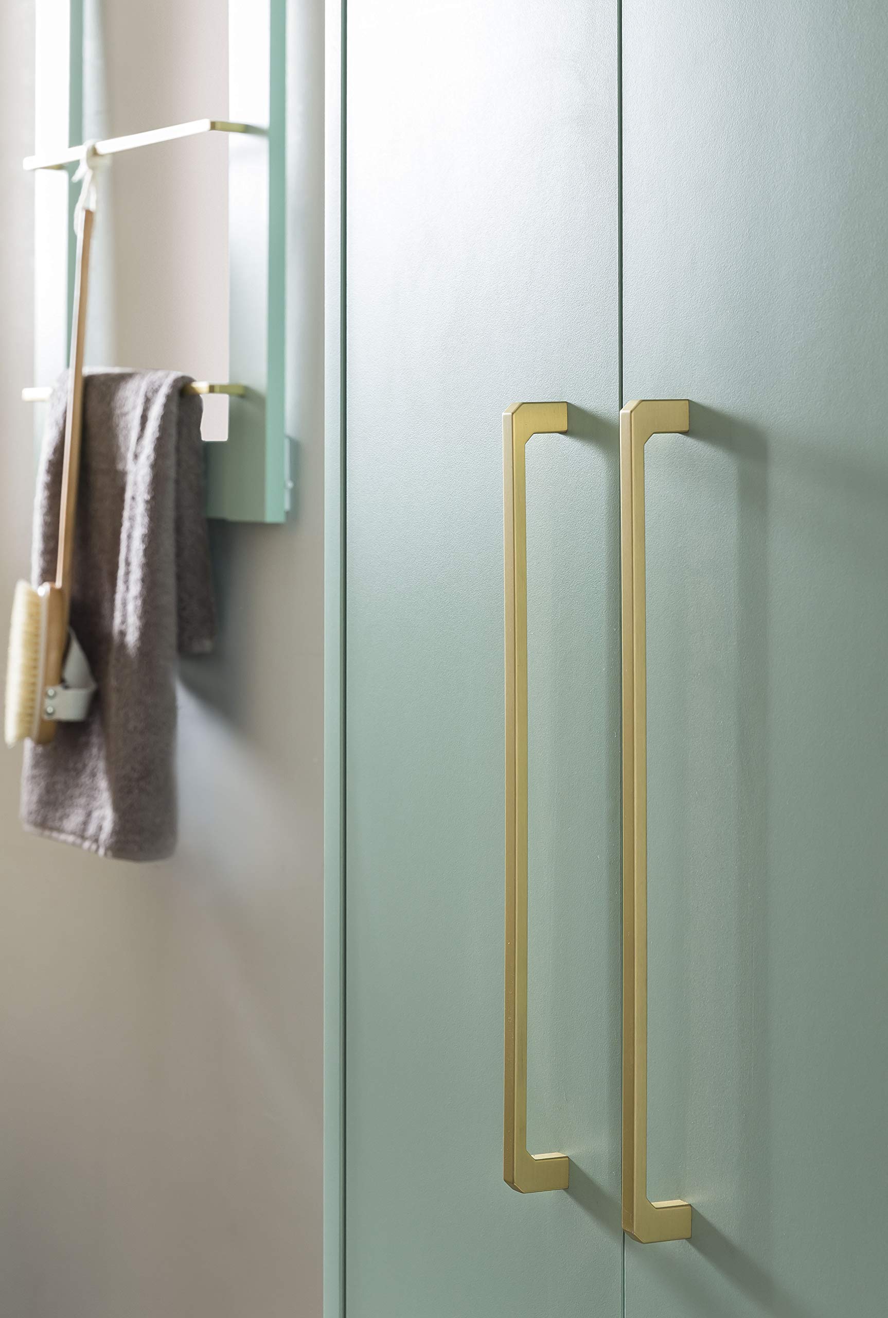 Schildmeyer Gloria Highboard 146637, Mint/Gold, 2 Türen