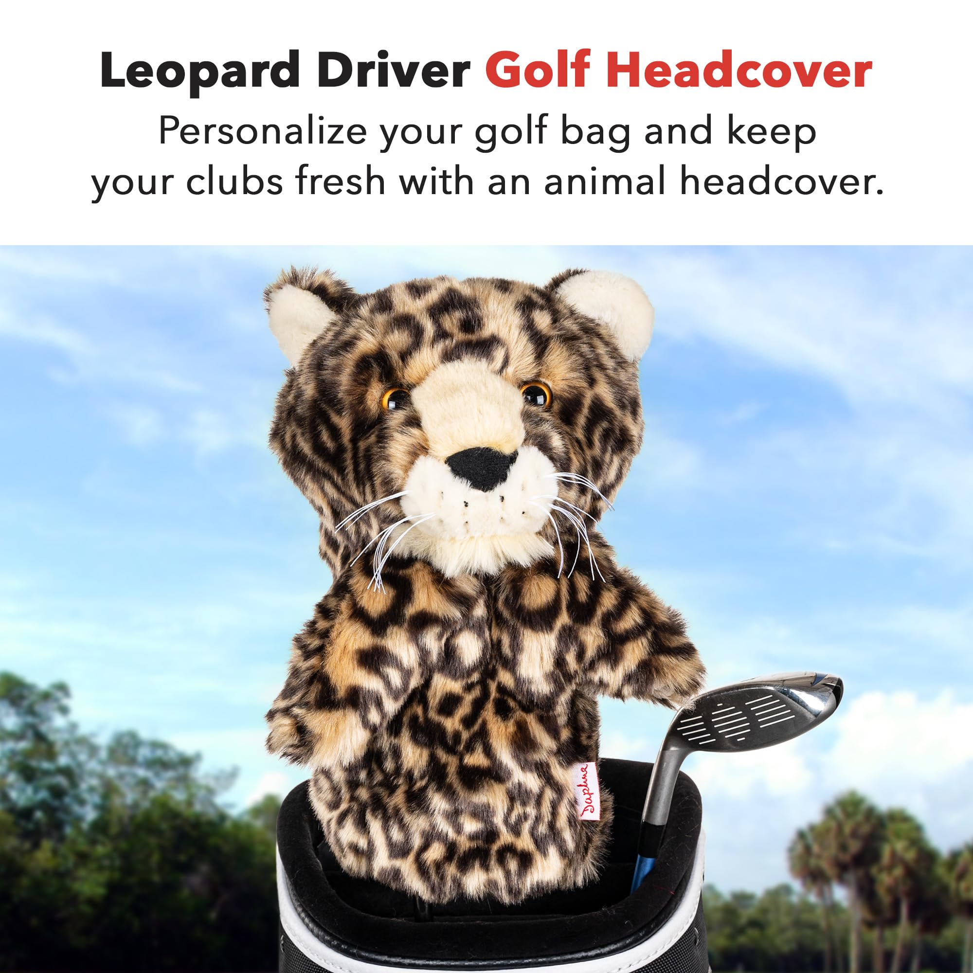 Daphne's Leopard Couvre-Chef Fantaisie Marron