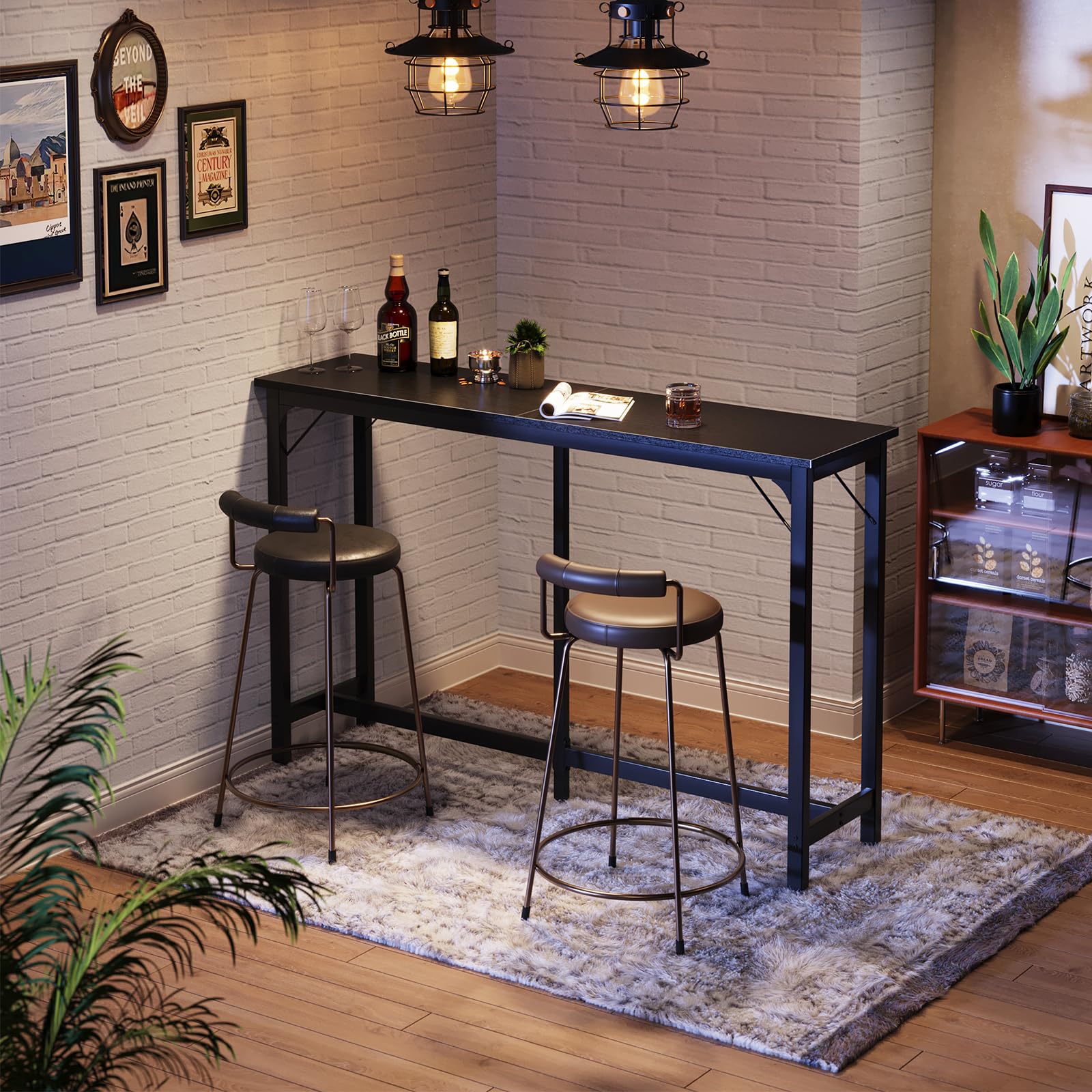 Amazon.com: ODK 63 inch Bar Table, Bar Height Pub Table, Counter