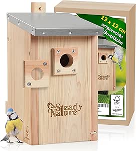 Steady Nature Nistkasten Meisen für Blaumeisen und Kohlmeisen