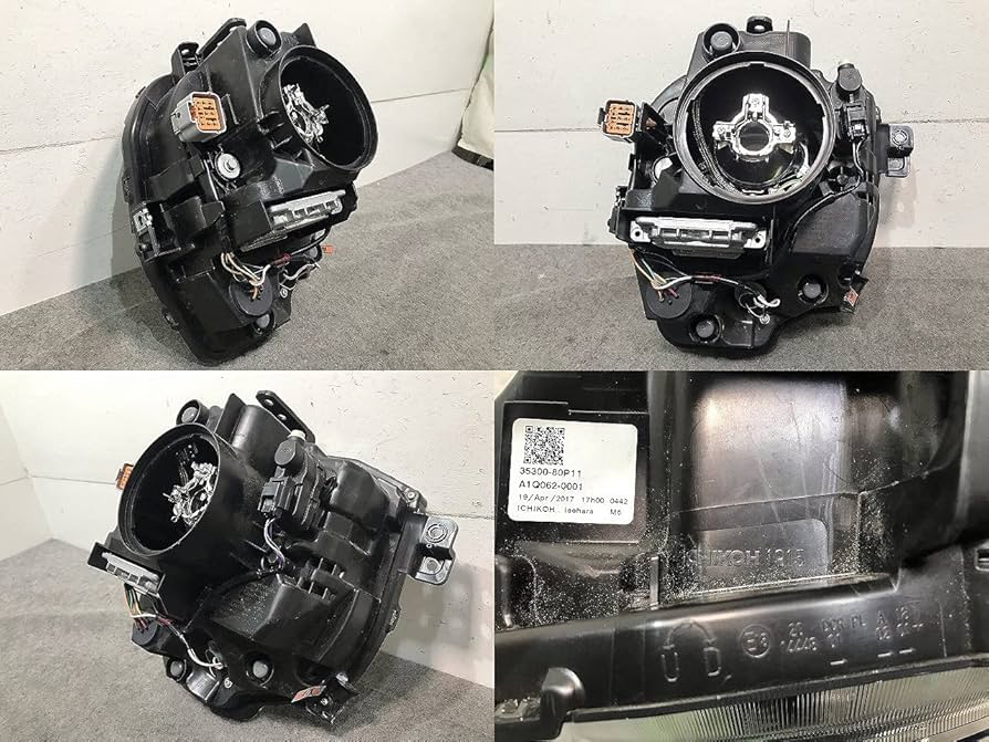 □◇HE33S ラパン 左 ヘッドライト HID ユニットのみ 35300