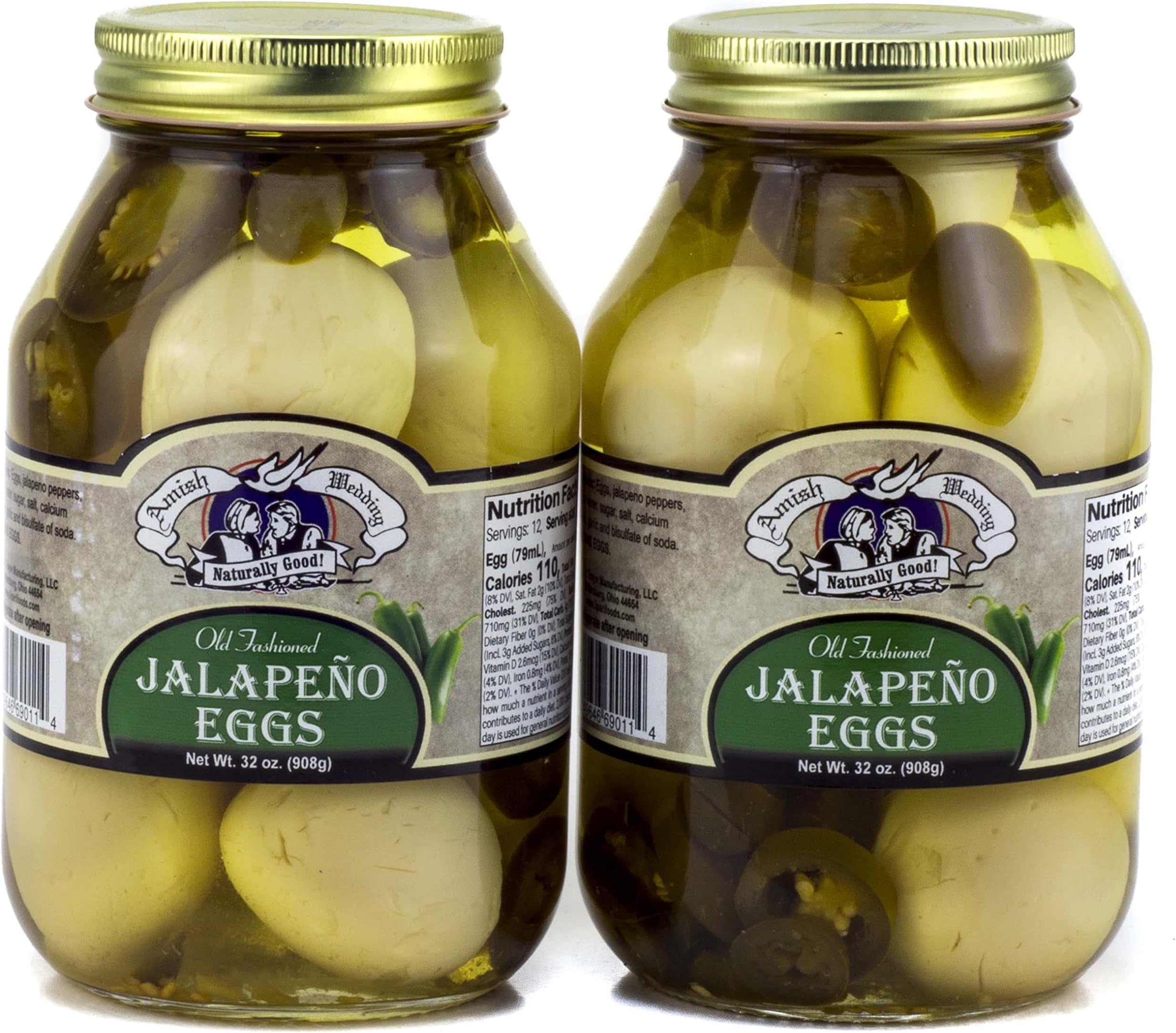 Amish WeddingJalapeno Eggs 32oz (Pack of 2)
