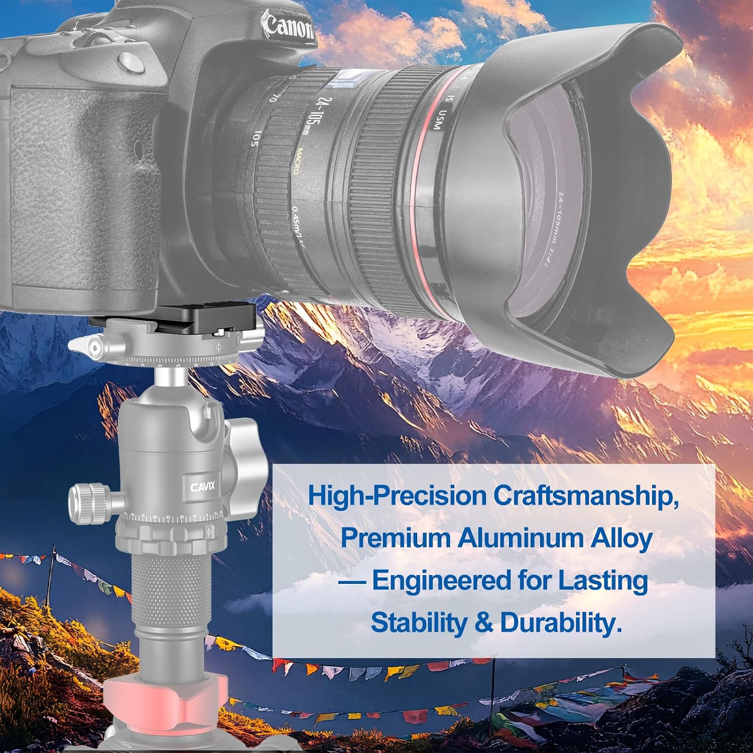 CAVIX PU-60 Aluminum Alloy Universal Arca-Swiss Quick Release Plate– Includes 1/4″-20 Screw, Compact & Lightweight (37g) for DSLR/Mirrorless, Tripods, Monopod, Gimbals & Ball Head