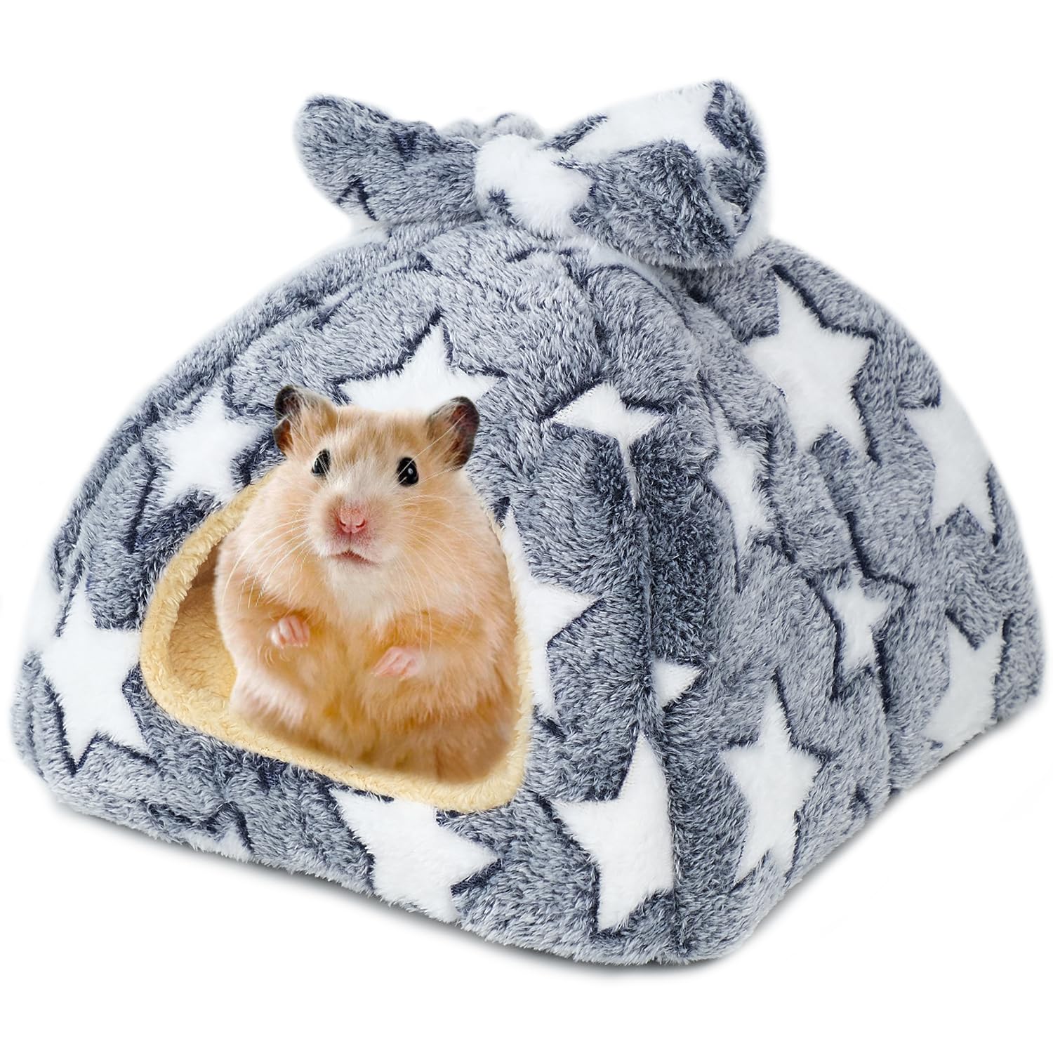 Voarge Guinea Pig Bed Rabbit Hideout with Removable Pad for Small Pets - Gerbil, Ferret, Chinchillas, Hamster
