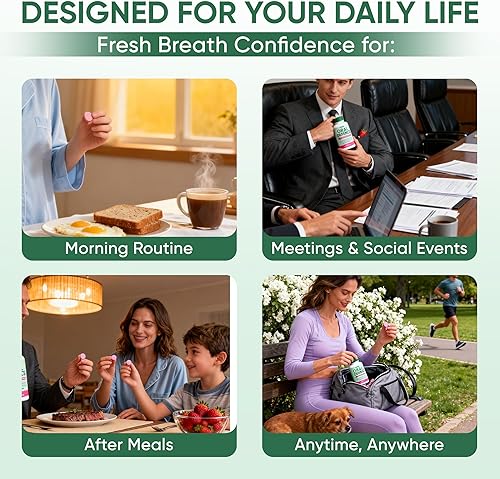 Miniatura 6 de Oracare Oral Defence, Suplemento de probióticos orales para el mal aliento y cuidado de las encías. Aliento fresco, salud de las encías y apoyo de