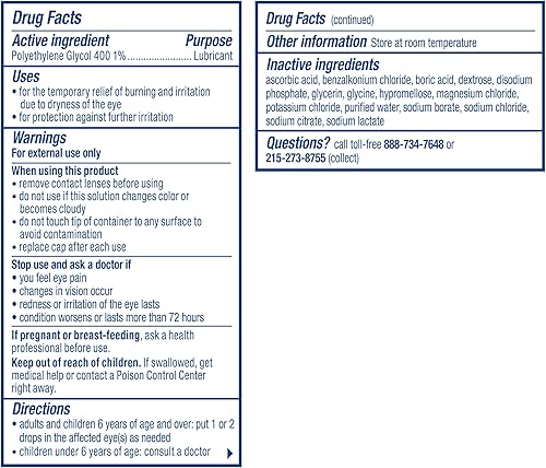 Miniatura 8 de Visine Gotas lubricantes para aliviar los ojos secos para hidratar y calmar los ojos irritados arenosos y secos diseñadas para funcionar como