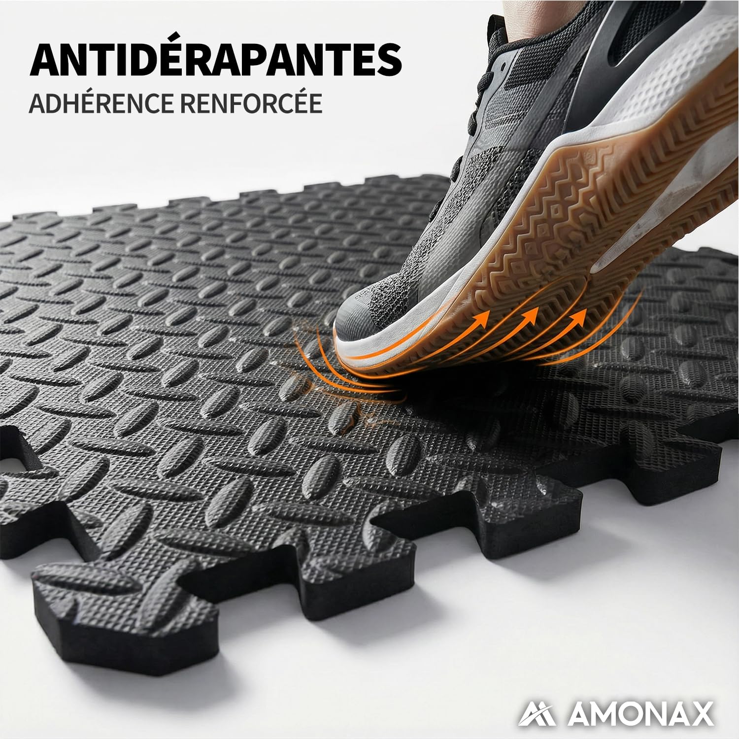 Amonax Tapis De Sport De Sol Tapis Mousse Eva, 30x30 cm Tapis De Sol pour Piscine Tapis De Gymnastique Dalle Garage, Tatami Puzzle Protection Sol pour, Tapis De Fitness Accessoire Musculation Home Gym