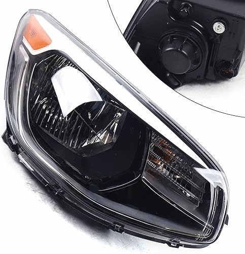 Miniatura 2 de 2014 2015 2016 2017 2018 2019 Kia Soul montaje de faros delanteros cromados halógenos reemplazo izquierdo conductor y derecho pasajero faros OEM
