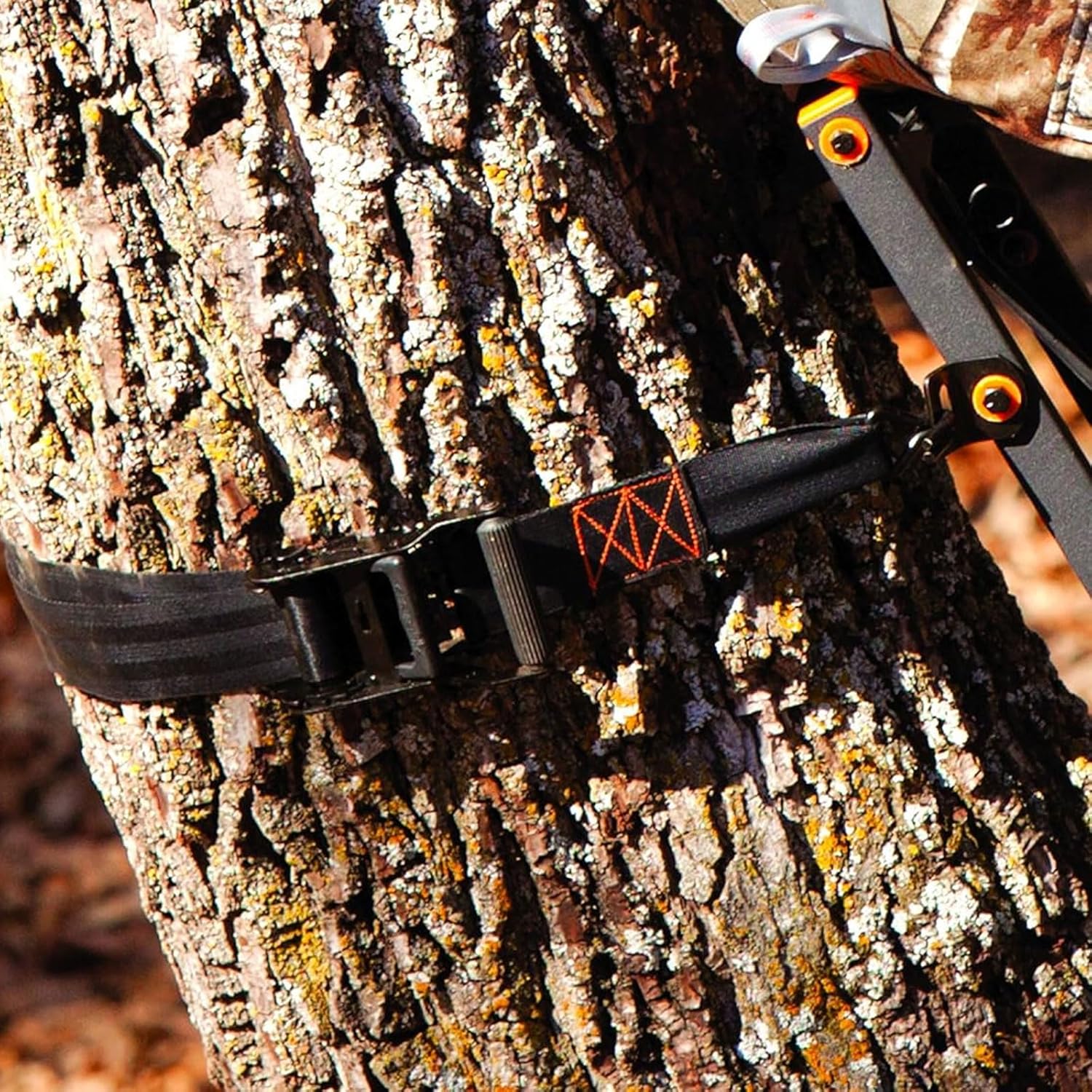 Muddy 2" X 6' Heavy-Duty Durable Reliable Adjustable Versatile Outdoor Replacement Ratchet Strap with 2 Vinyl-Coated Steel Hooks