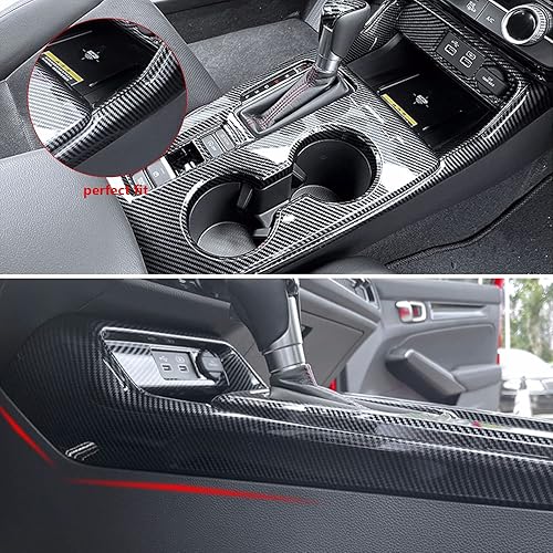 Miniatura 3 de Para Honda Civic de 11 generación 2022 2023 - Panel de cambio de marchas tiras laterales para reposabrazos, consolas centrales, decoración interior,